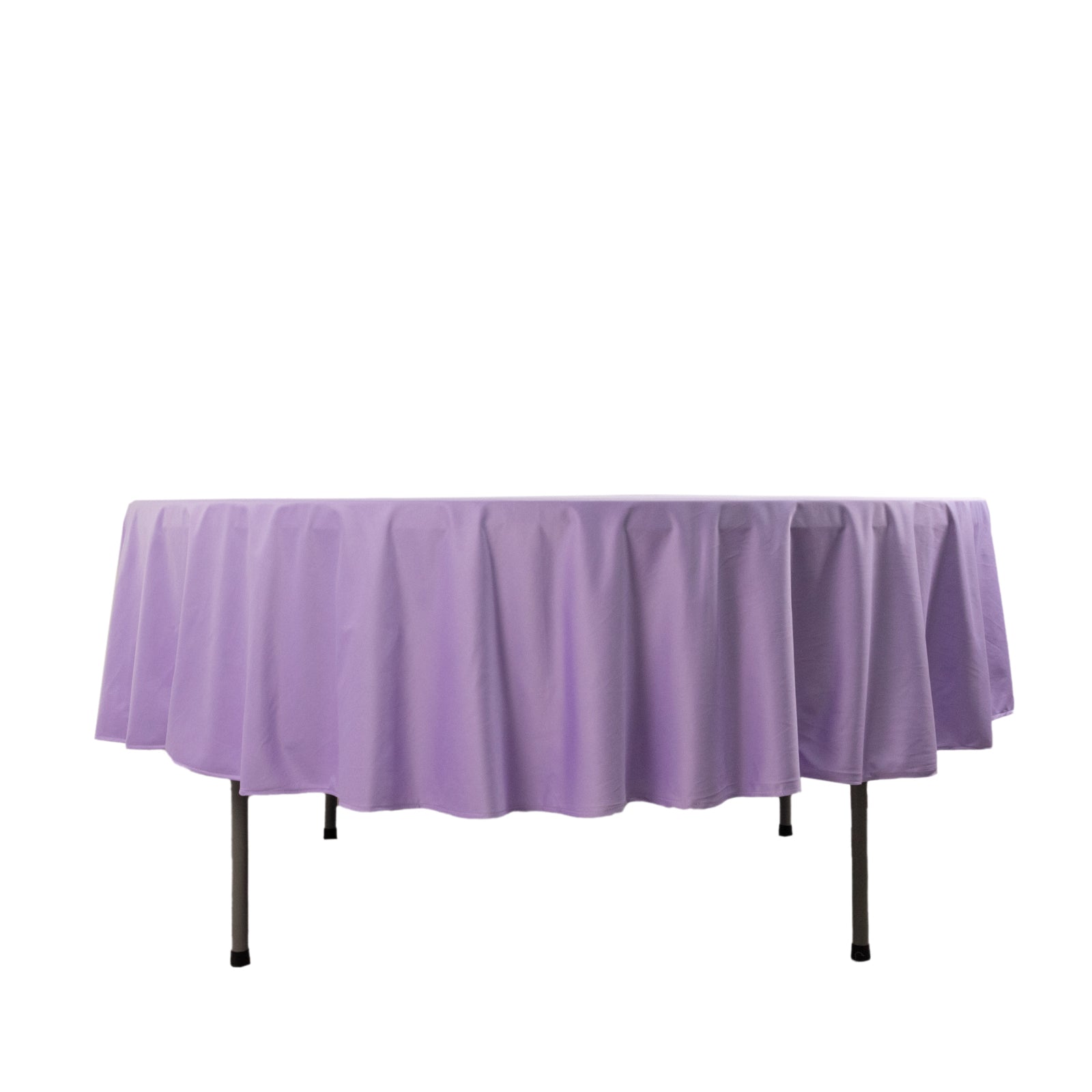 Lavender 90' Round Wrinkle-Free & Stain-Resistant Premium Scuba Tablecloth