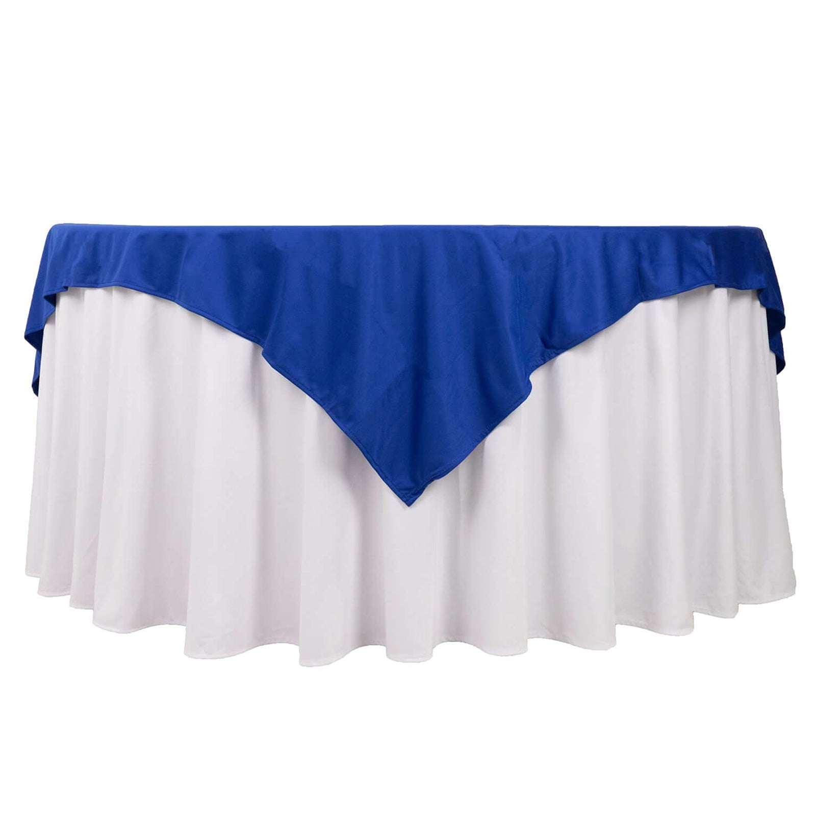 Royal Blue Premium Scuba Square Tablecloth - Wrinkle & Stain Free! 70x70