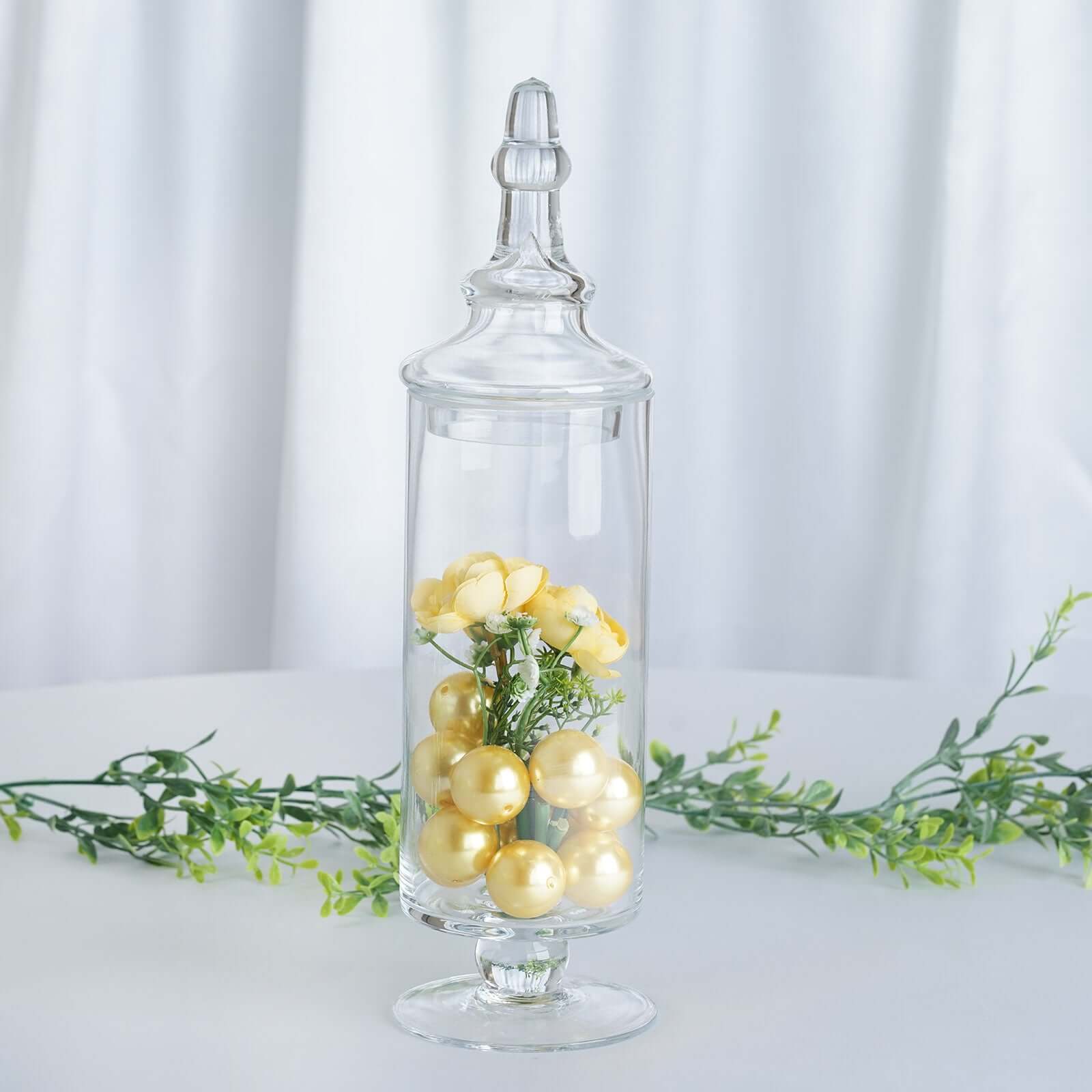 Hot Sale! Set of 3 Clear Glass Candy Jars with Snap - On Lids for Stylish Party Favors