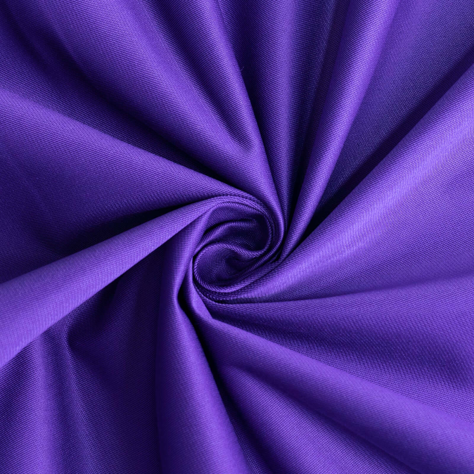 Exclusive Purple 132' Round Scuba Tablecloth - Wrinkle & Stain Free