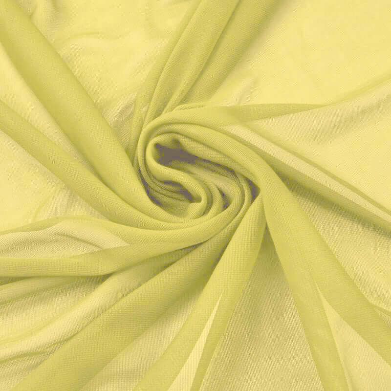 Hot Deal! 54-Inch Wide, 10-Yard Yellow Sheer Chiffon Fabric Bolt for DIY Voile Drapery