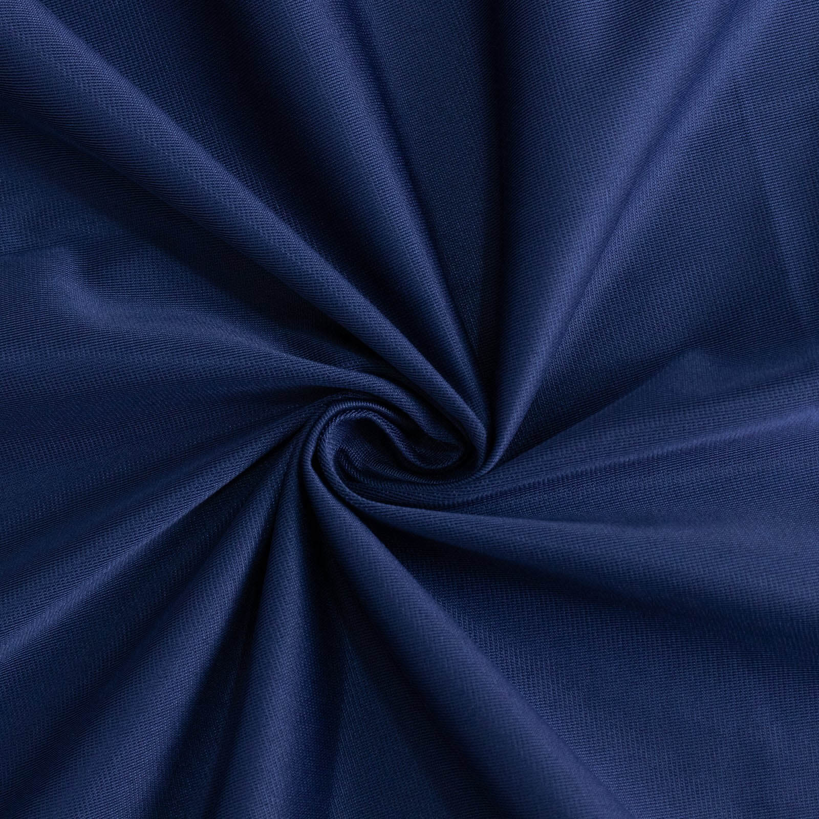 Exclusive Navy Blue Scuba Polyester 54x54 Square Table Overlay - Wrinkle & Stain Free