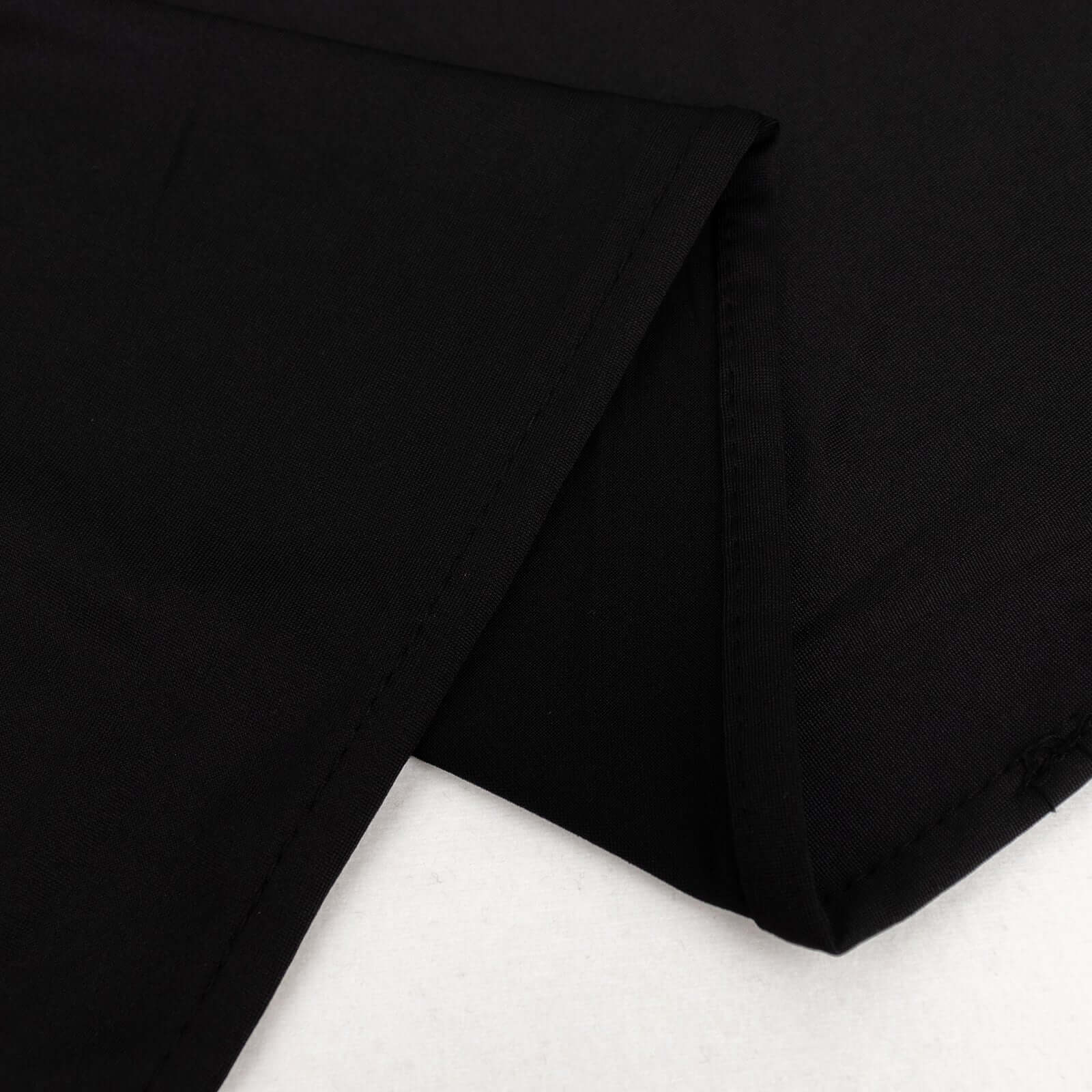 Premium Black Spandex 4-Way Stretch Fabric Roll for DIY Crafts - 60 Inches by 10 Yards