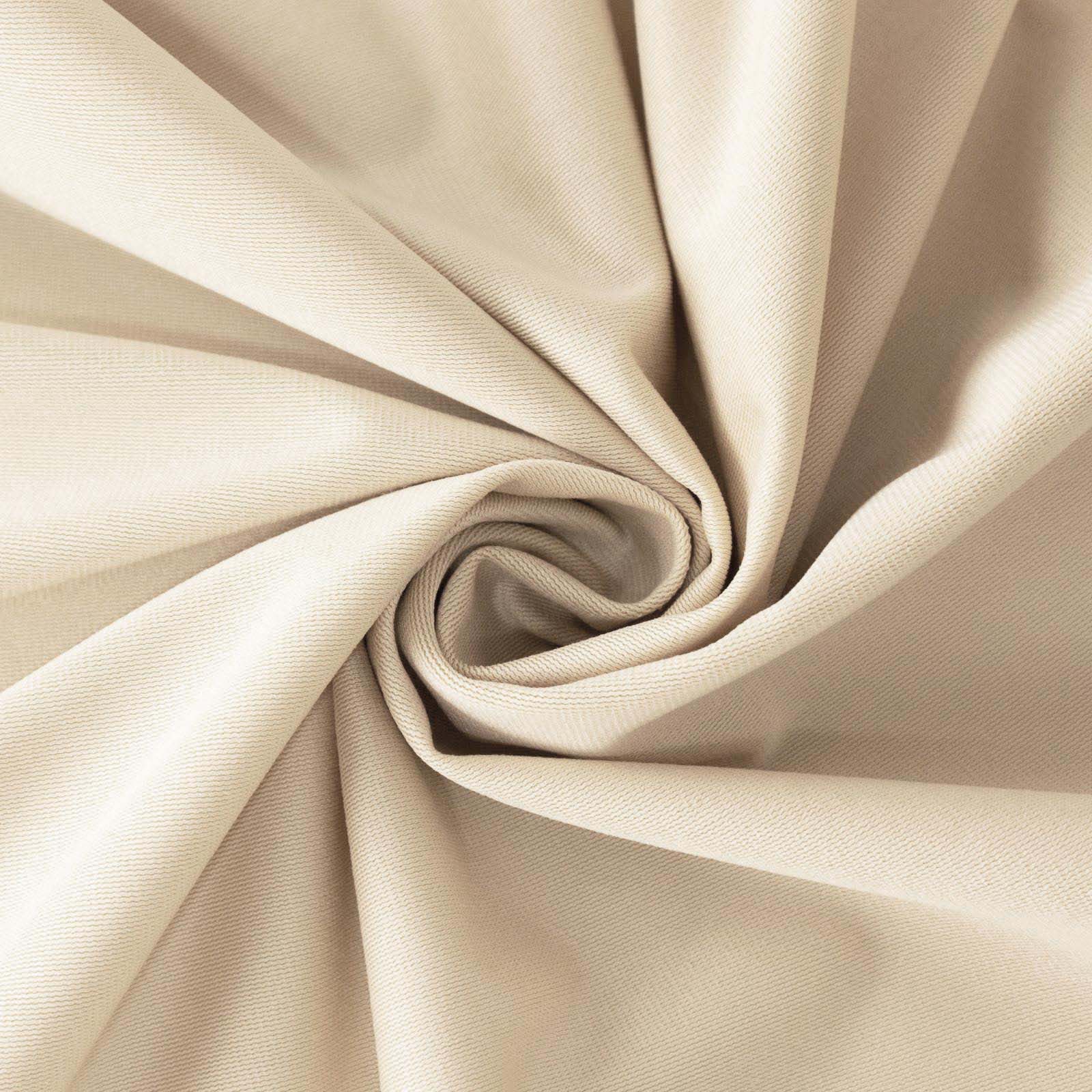 Premium Beige 70x70 Scuba Table Overlay - Wrinkle & Stain Free, Ideal for Events