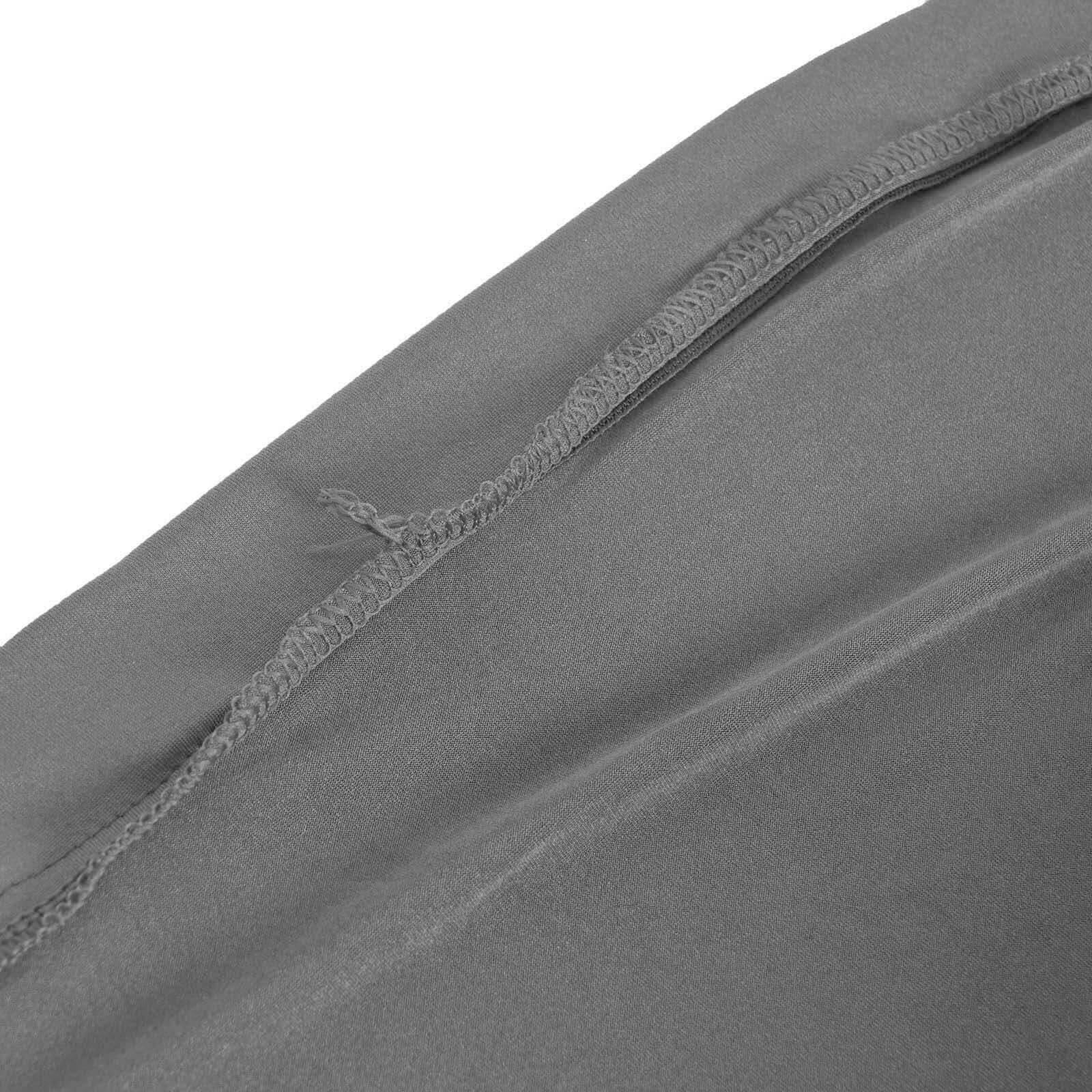 Get This Charcoal Gray Stretch Spandex Round Trash Bin Cover (41 - 50 Gallons)