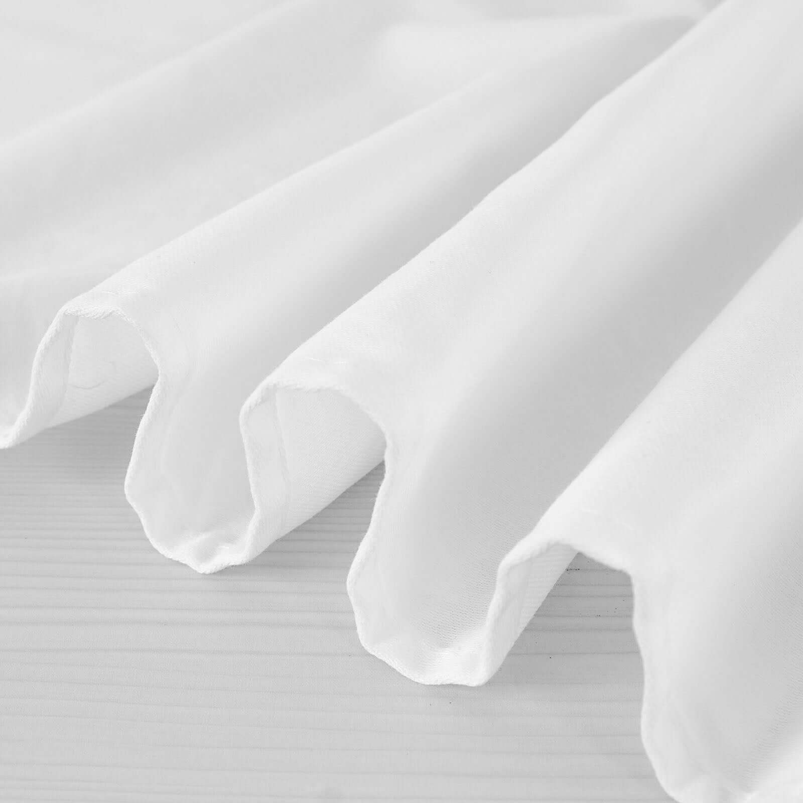 Premium 100% Cotton 70x70 Square Table Overlay - Soft, Breathable White Tablecloth for Events