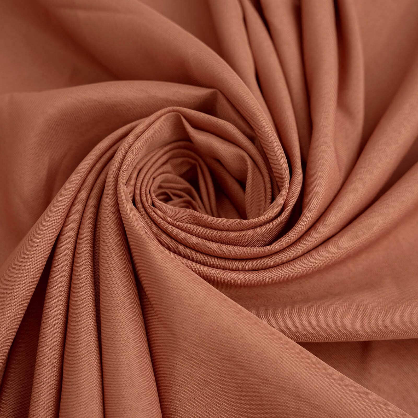 Wrinkle-Resistant & Durable 70x70 Polyester Square Table Overlay in Terracotta (Rust)
