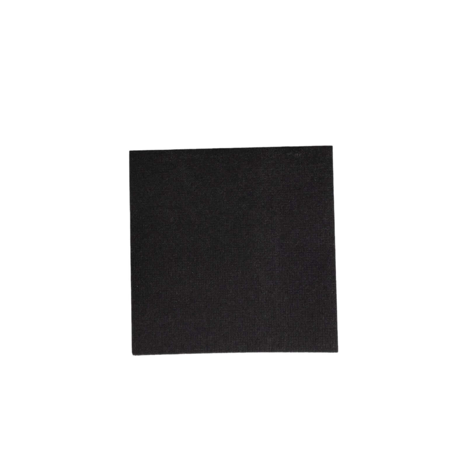 20-Pack Black 5x5 Airlaid Paper Cocktail Napkins - Soft, Absorbent & Linen-Like