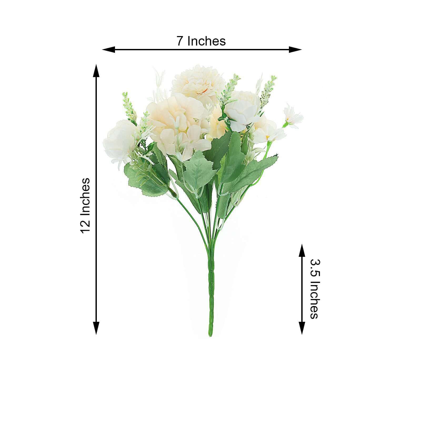 2 Bouquets of Blush Artificial Silk Peony Flower Arrangement - Perfect Decor!