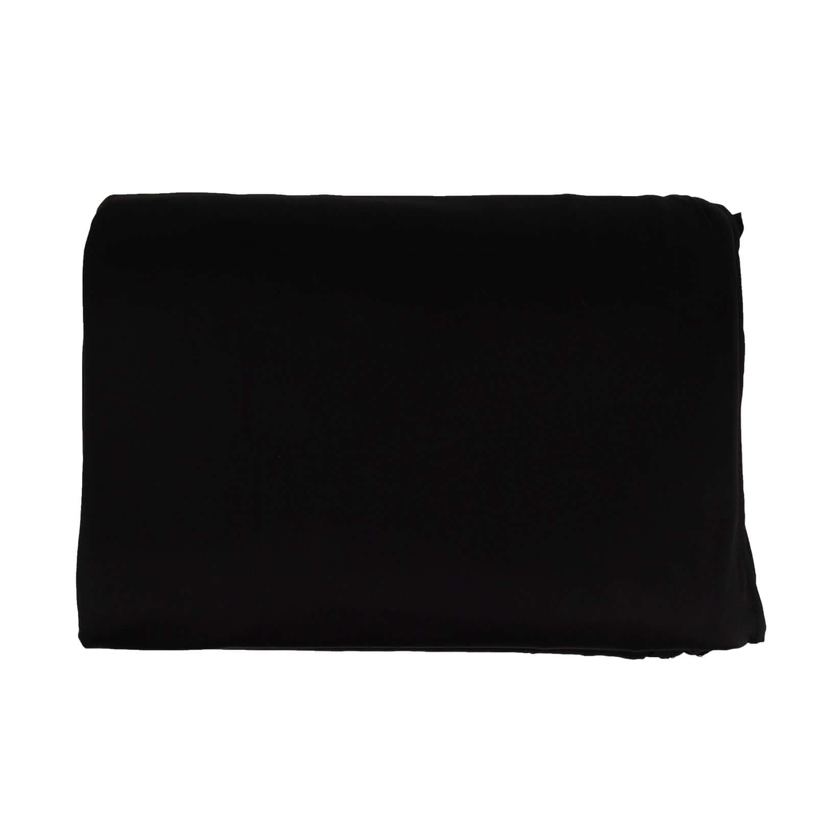 Premium Black Spandex 4-Way Stretch Fabric Roll for DIY Crafts - 60 Inches by 10 Yards