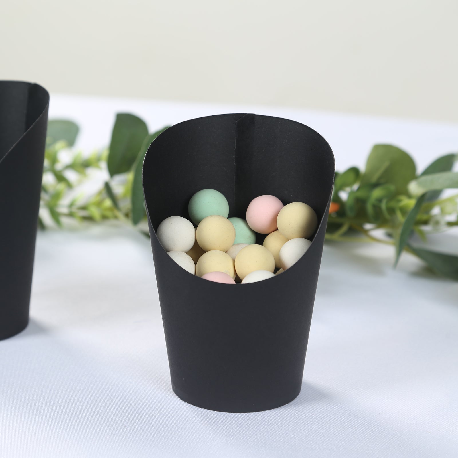 Hot Deal! 50-Pack 14oz Black Paper Popcorn Box Snack Cups - Ideal for Appetizers