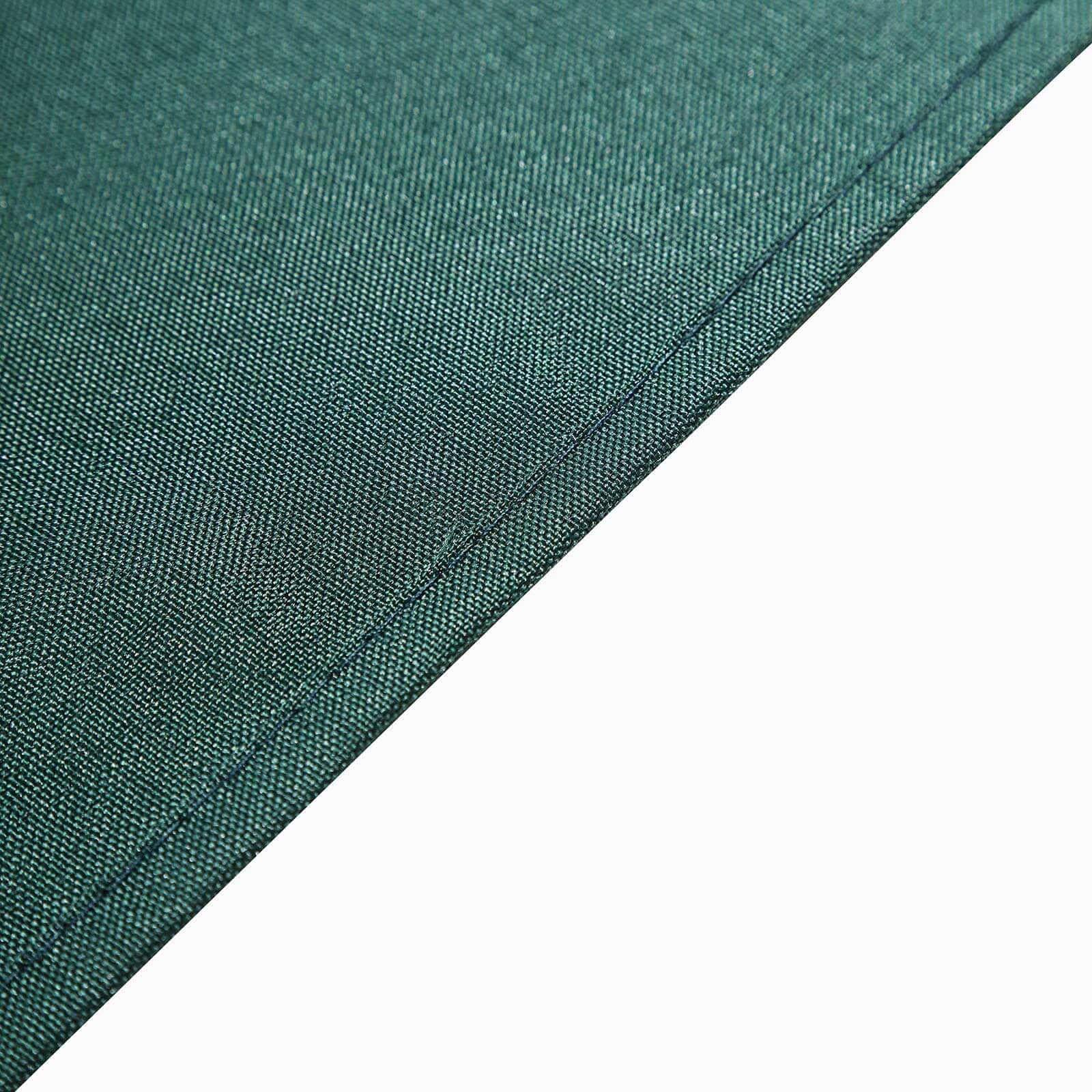 Wrinkle-Resistant & Durable 70x70 Polyester Square Table Overlay in Hunter Emerald Green