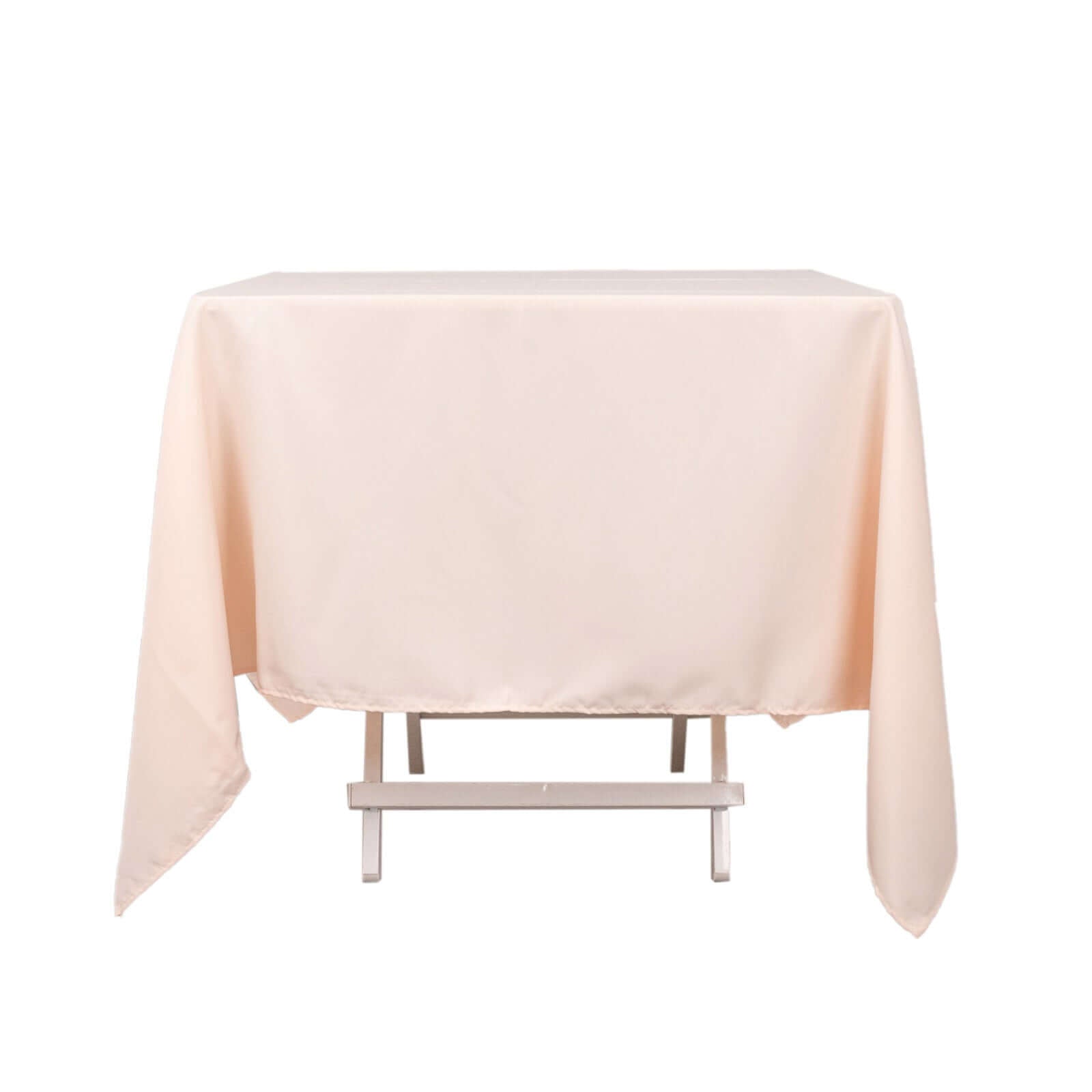 Hot! Wrinkle-Resistant 70x70 Blush Premium Polyester Square Tablecloth 220GSM