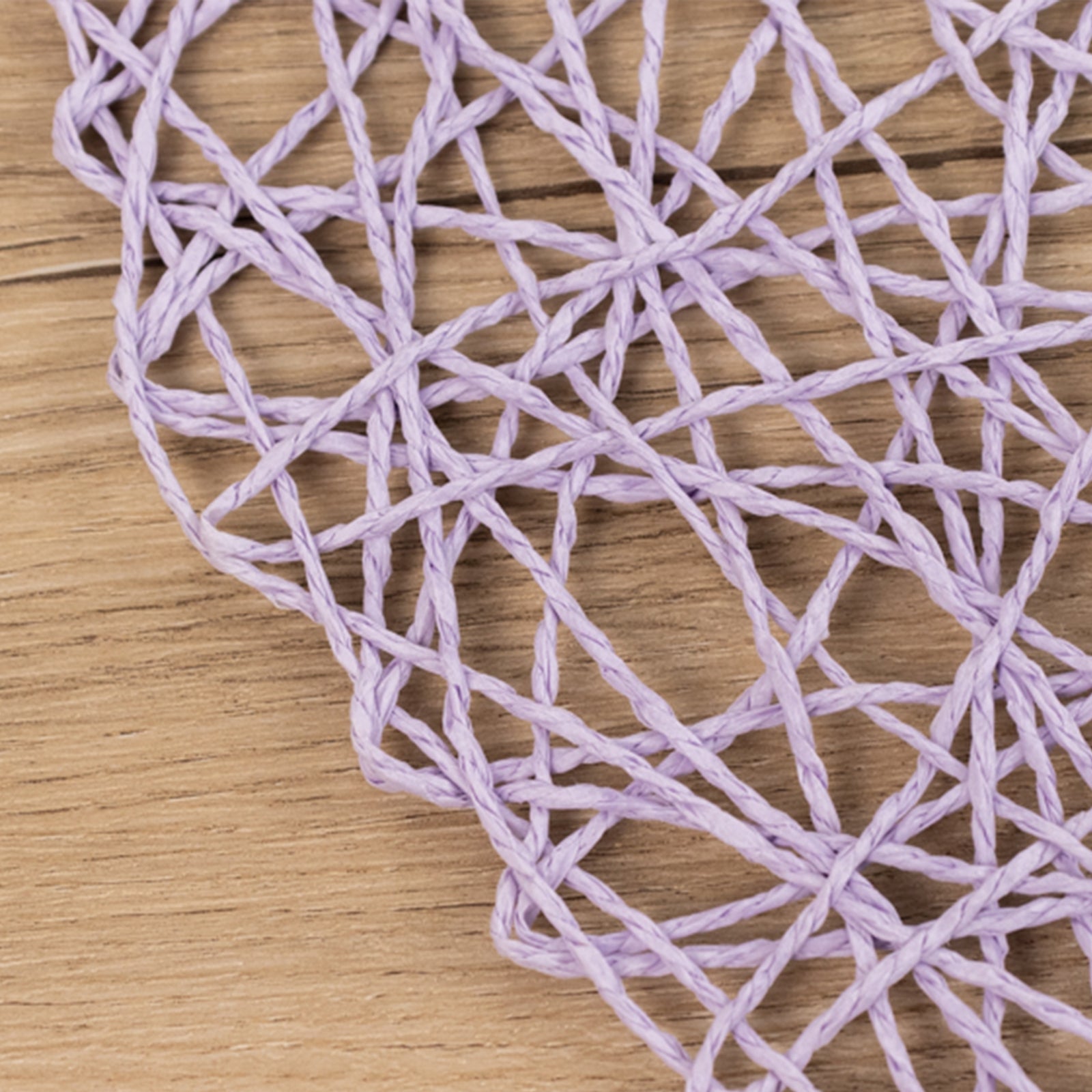Hot Deal! 6-Piece Set of Disposable Round Woven Fiber Table Placemats in Lavender Lilac, 15 inches