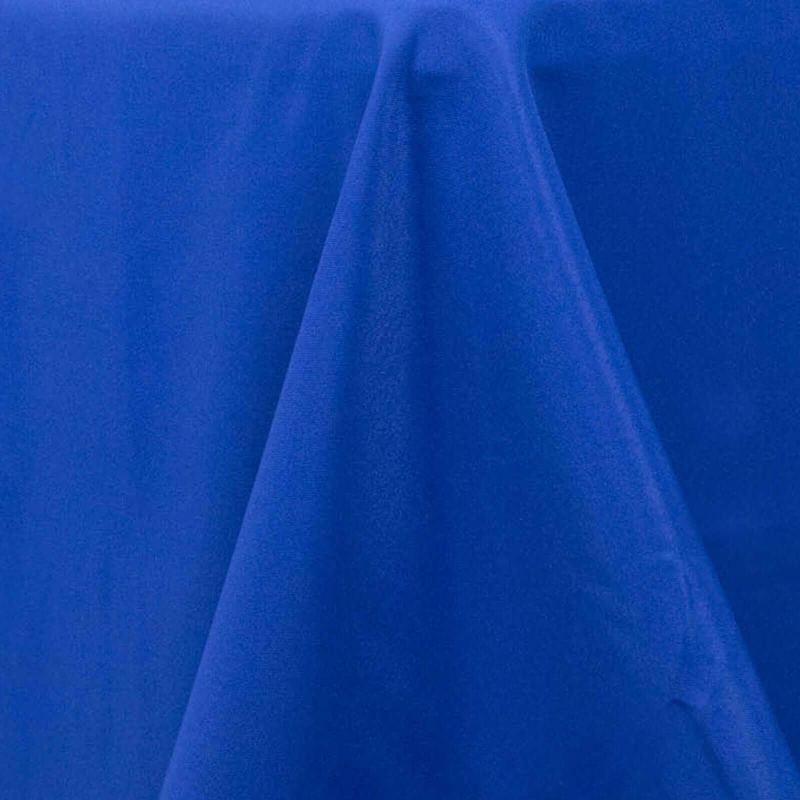 Hot Sale! Royal Blue Seamless 220GSM Stain-Resistant Premium Polyester Rectangle Tablecloth 90x132