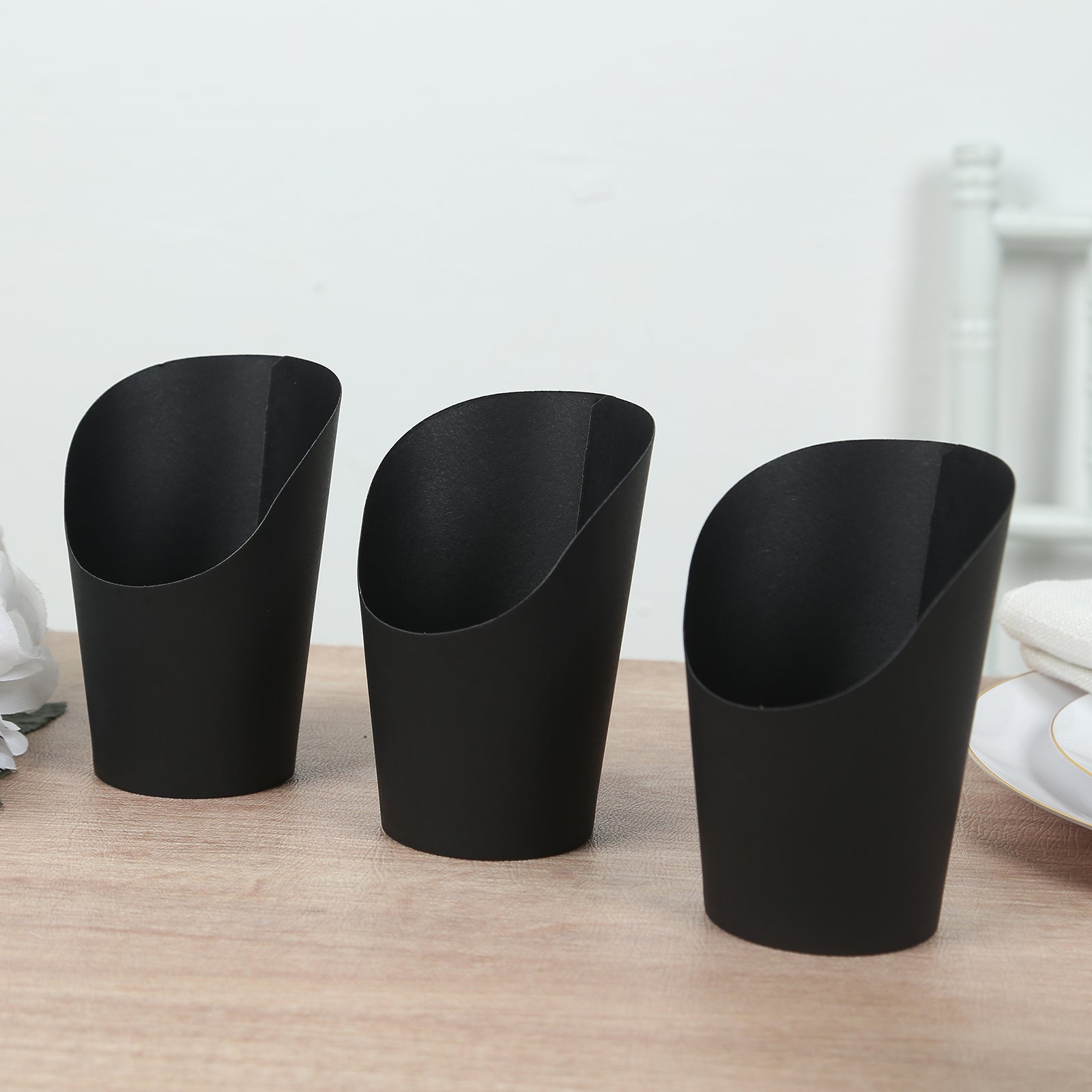 Hot Deal! 50-Pack 14oz Black Paper Popcorn Box Snack Cups - Ideal for Appetizers