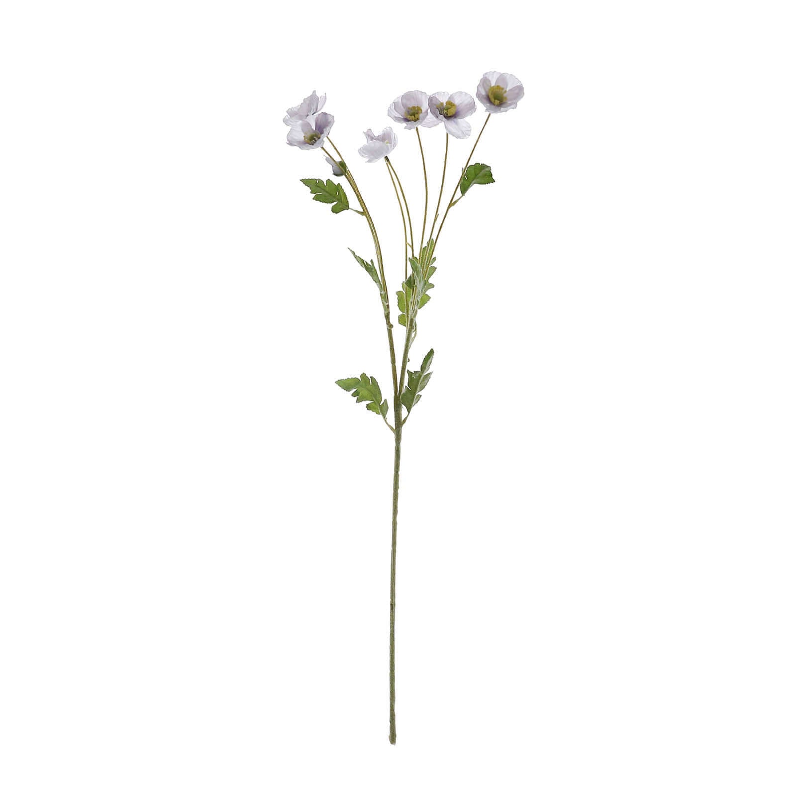 Get 2 Stems of Stunning Lavender Lilac Artificial Poppy Silk Flowers for Centerpiece Decor