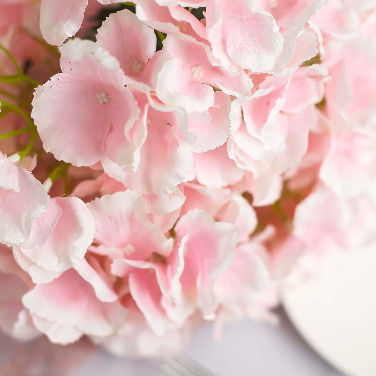 Hot! 5-Bush Blush Pink Artificial Silk Hydrangea Bouquets
