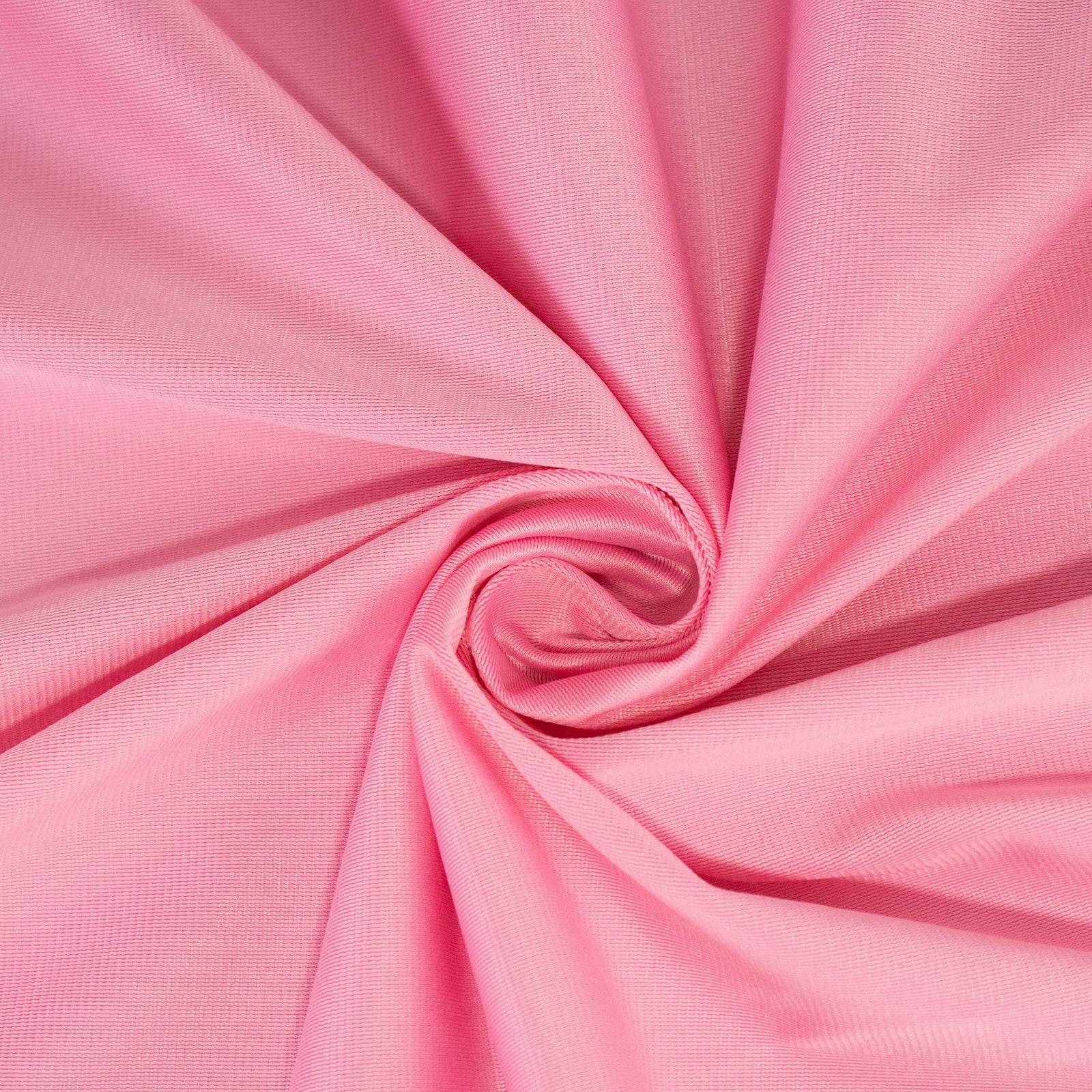 Pink 132' Round Premium Scuba Tablecloth - Wrinkle & Stain Free Seamless Cover