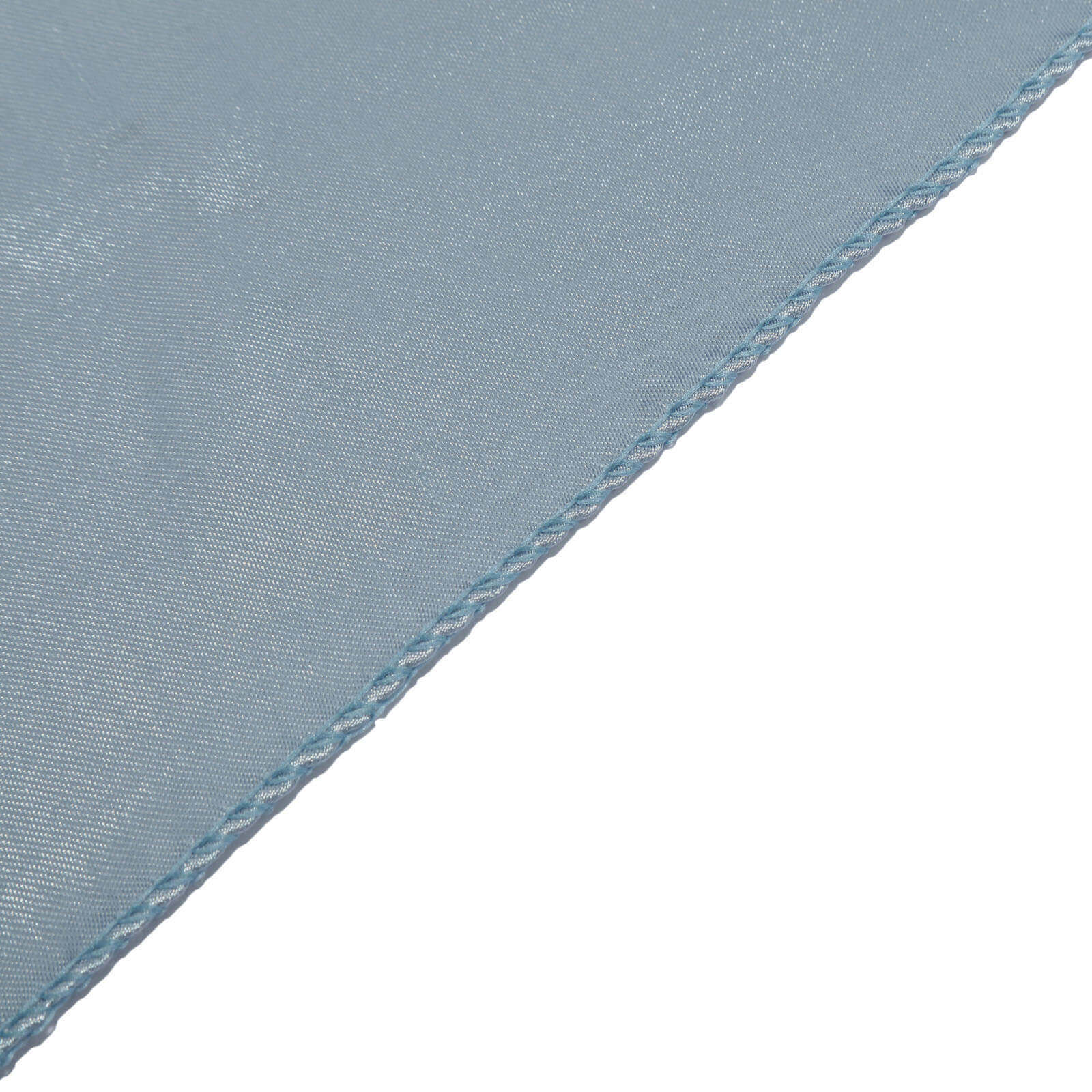Dusty Blue 72x72 Satin Square Table Overlay with Smooth Finish
