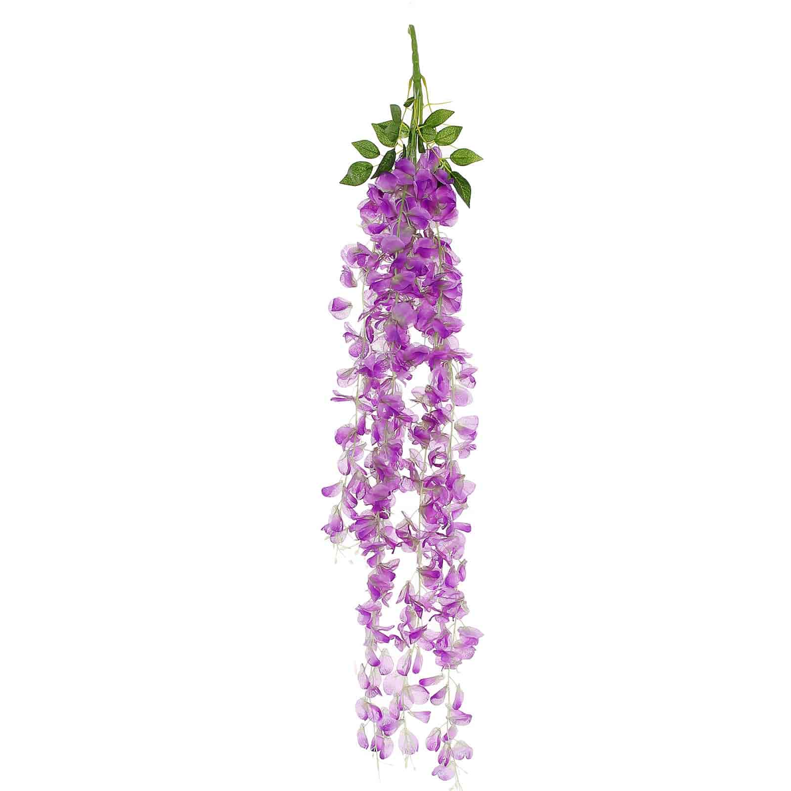Stunning 42' Silk Lavender Lilac Wisteria Garland - 5 Strands