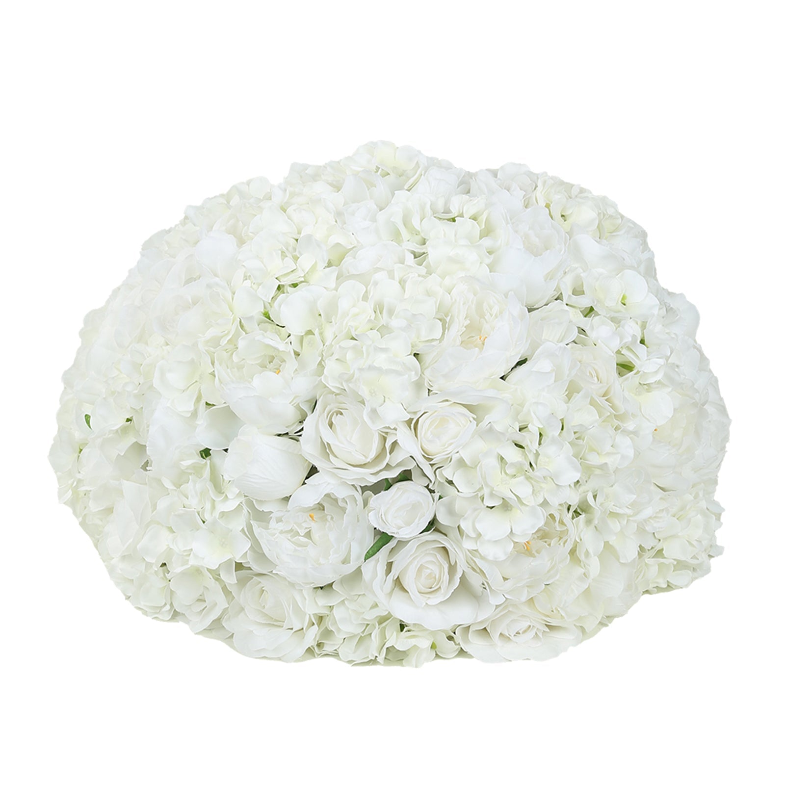 Hot Sale! Large Ivory Artificial Silk Rose Bouquet for Wedding Centerpieces and Table Decor - 20