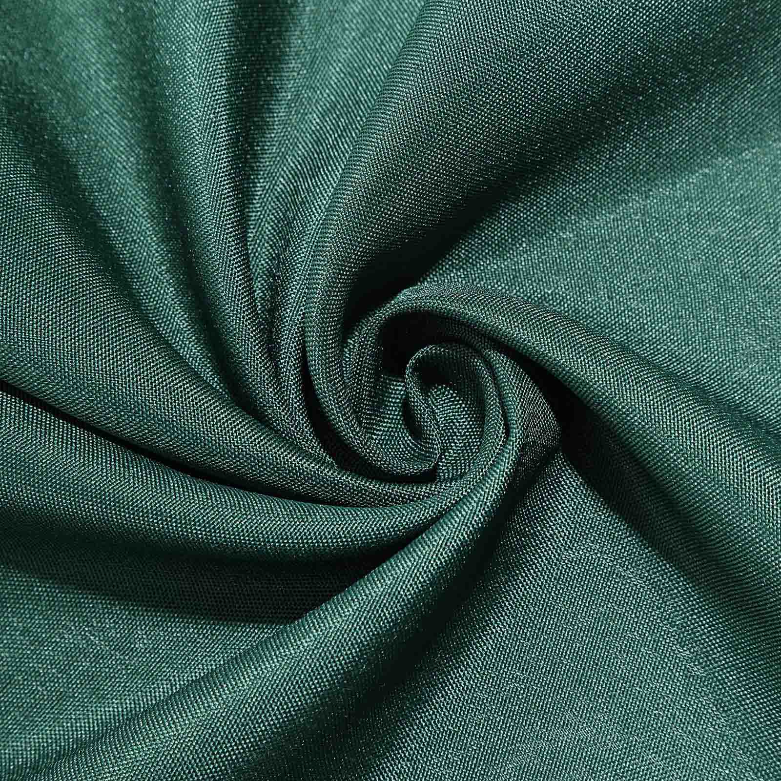 Wrinkle-Resistant & Durable 54x54 Polyester Square Tablecloth in Hunter Emerald Green