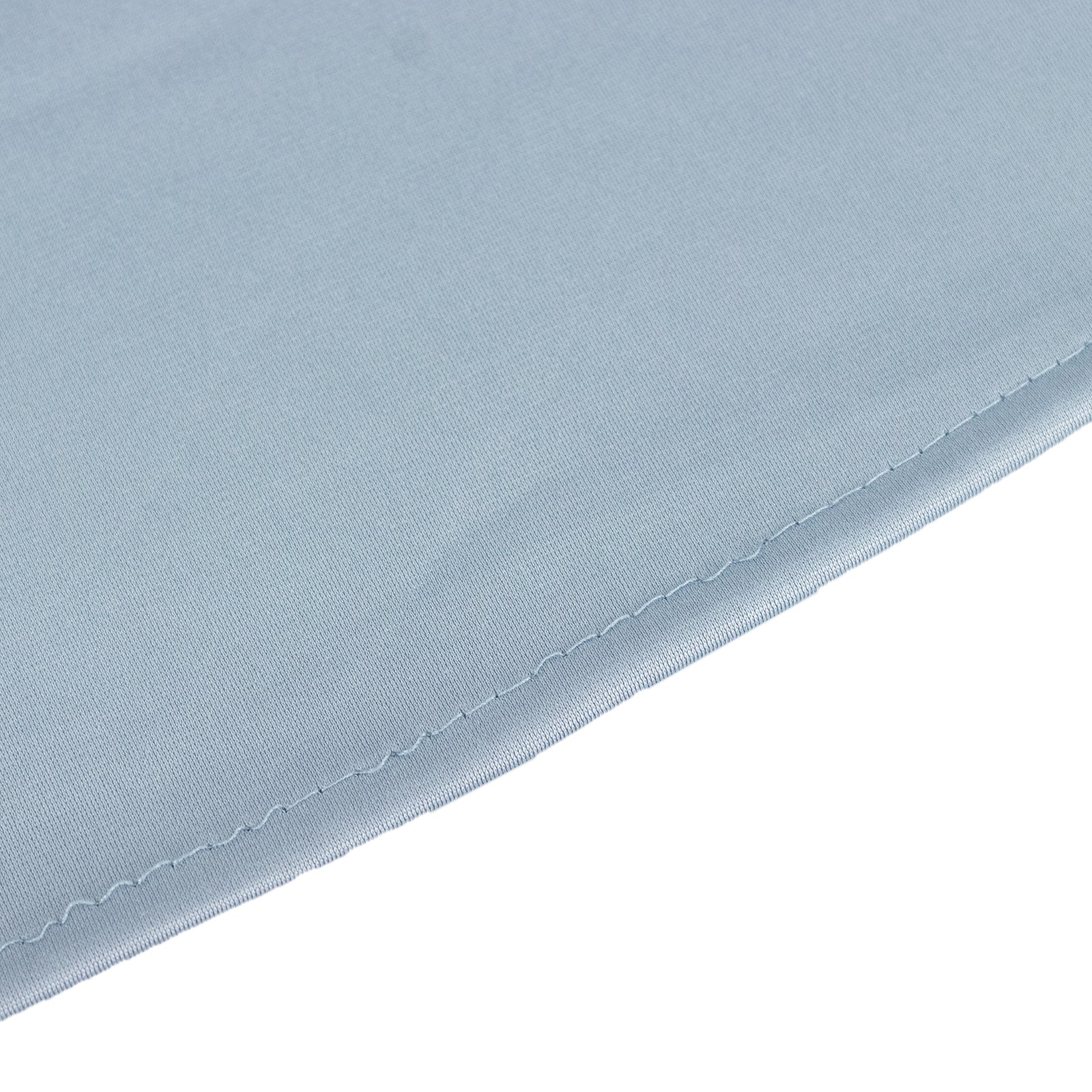 Hot Deal! Wrinkle-Free & Stain-Resistant Premium Scuba 108-Inch Round Dusty Blue Tablecloth