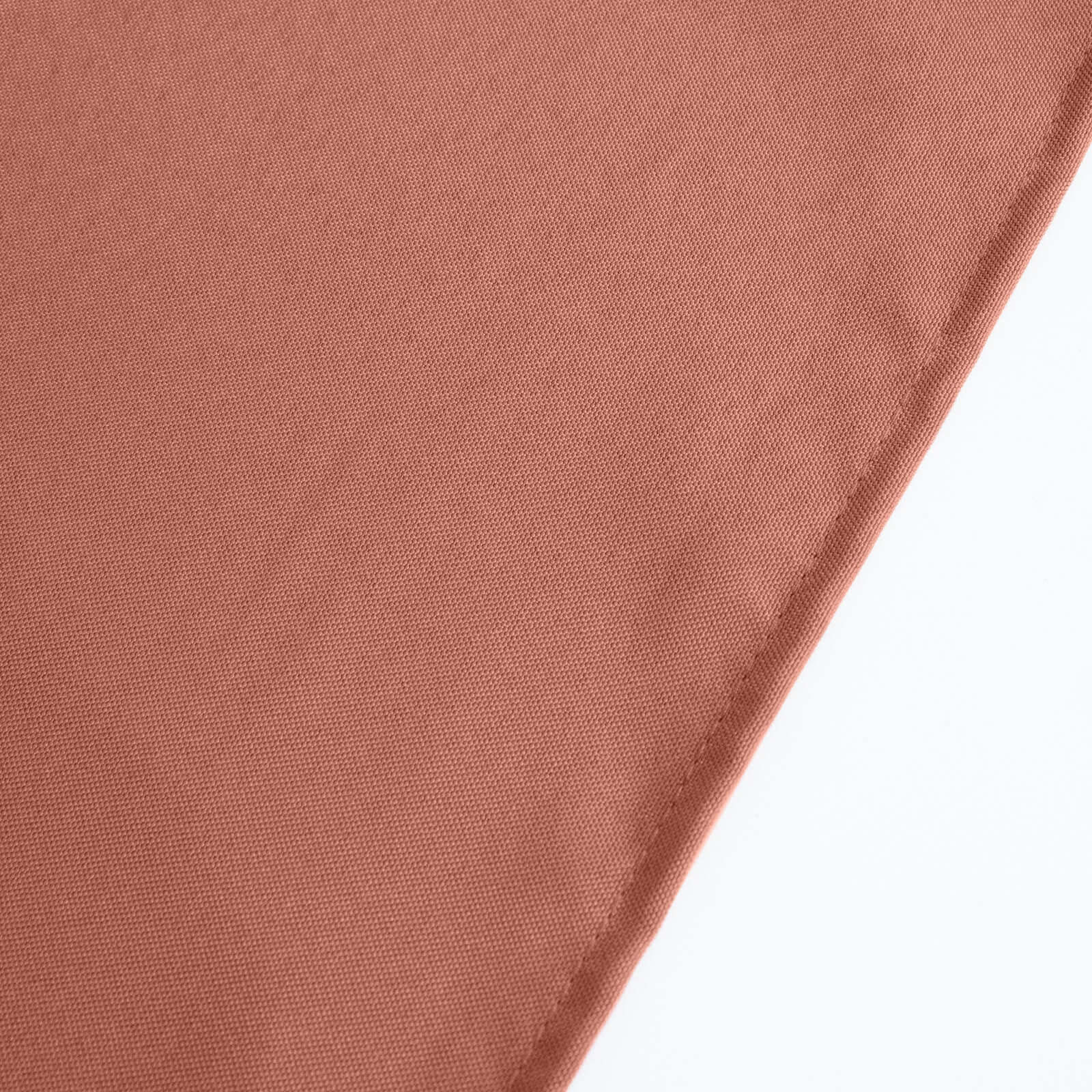 220GSM Wrinkle-Resistant Terracotta (Rust) Premium Polyester 70x70 Square Table Overlay