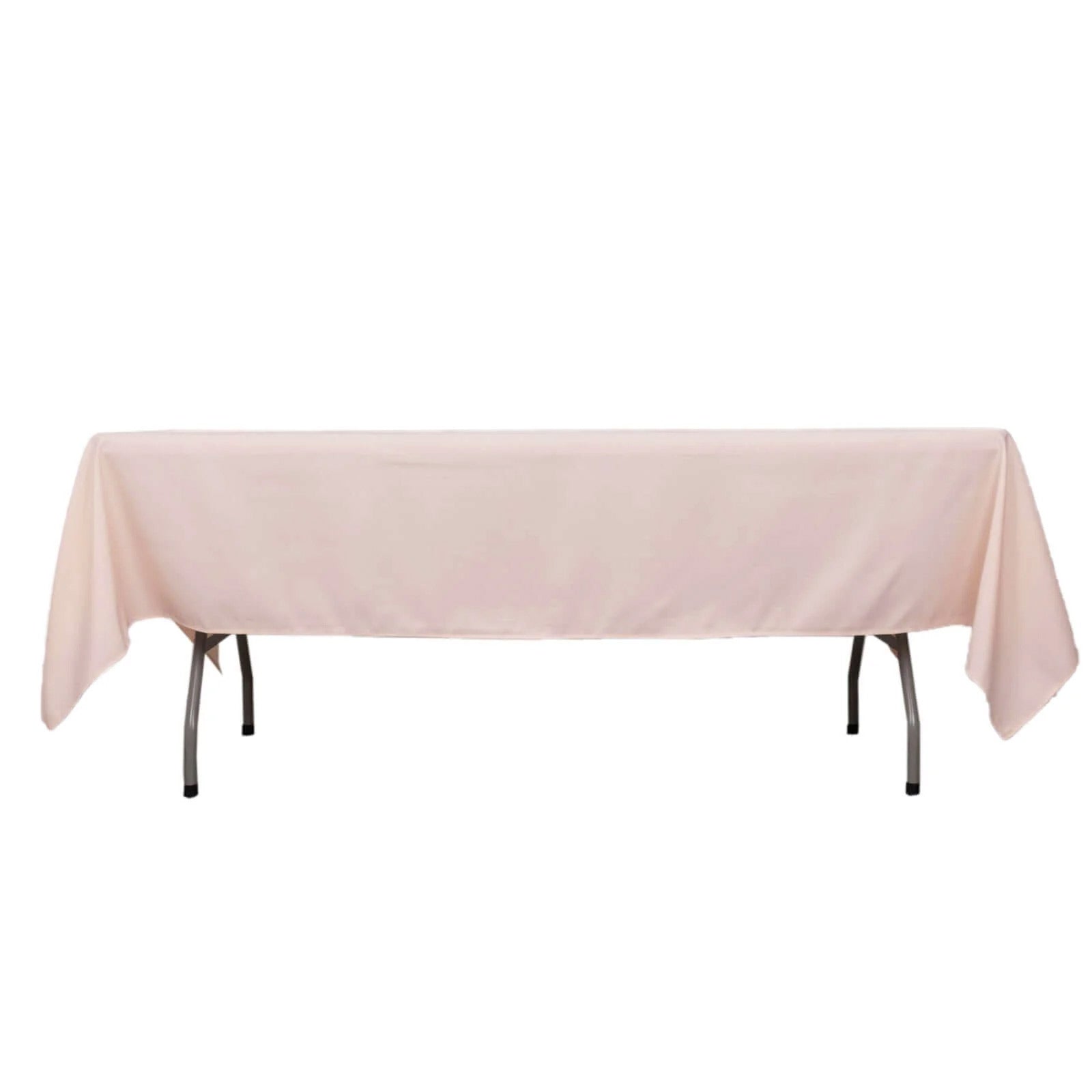 Blush Premium Polyester 60x102 Rectangle Tablecloth - Durable 220GSM, Wrinkle-Resistant