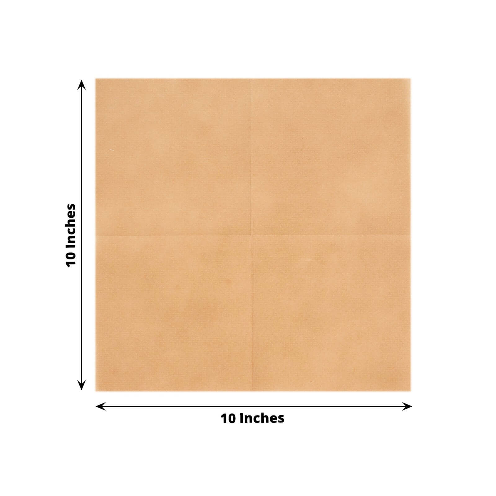 20-Pack Terracotta (Rust) 5x5 Linen-Like Airlaid Napkins - Highly Absorbent