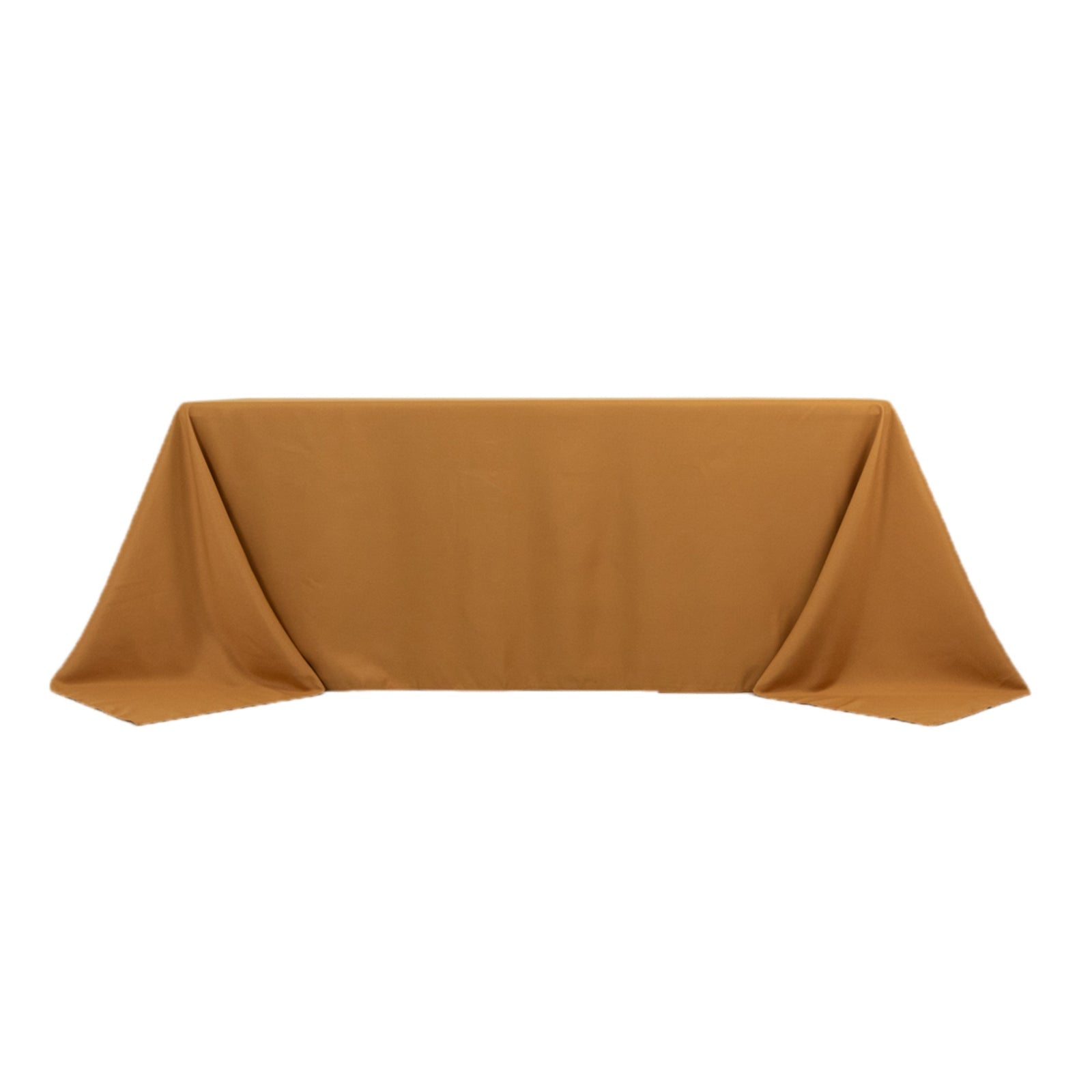 Luxury Gold Seamless 220GSM Stain-Resistant Premium Polyester Tablecloth for Events