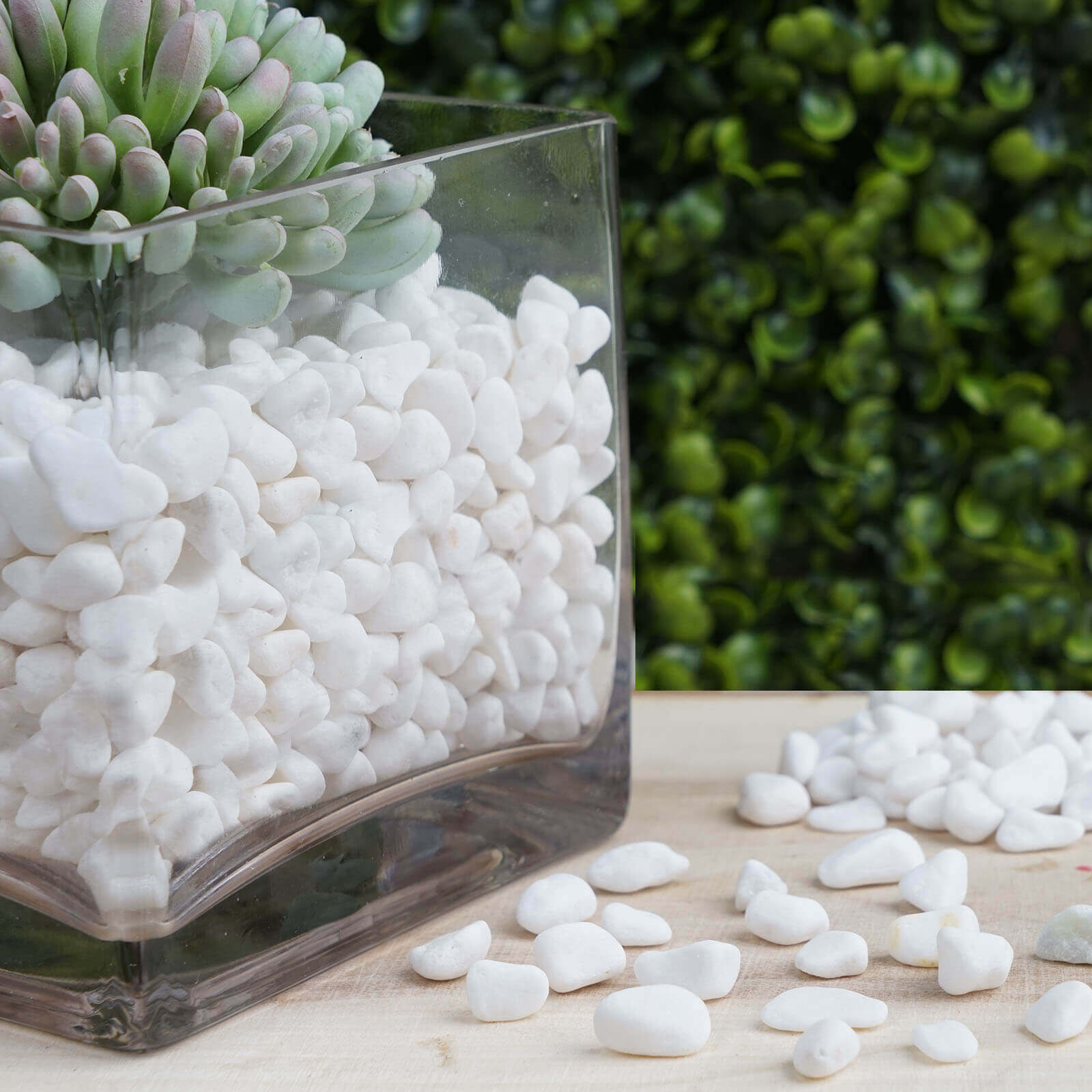 2 Lbs Decorative White Crushed Gravel for Vase Fillers