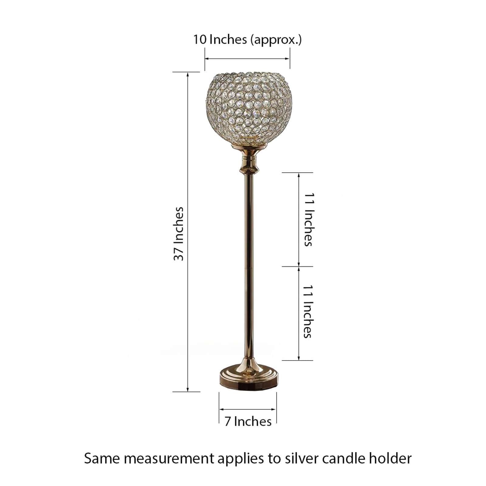 Hot! Gold Acrylic Votive Candle Holder with Crystal Goblet Design - Ideal Wedding Table Centerpiece