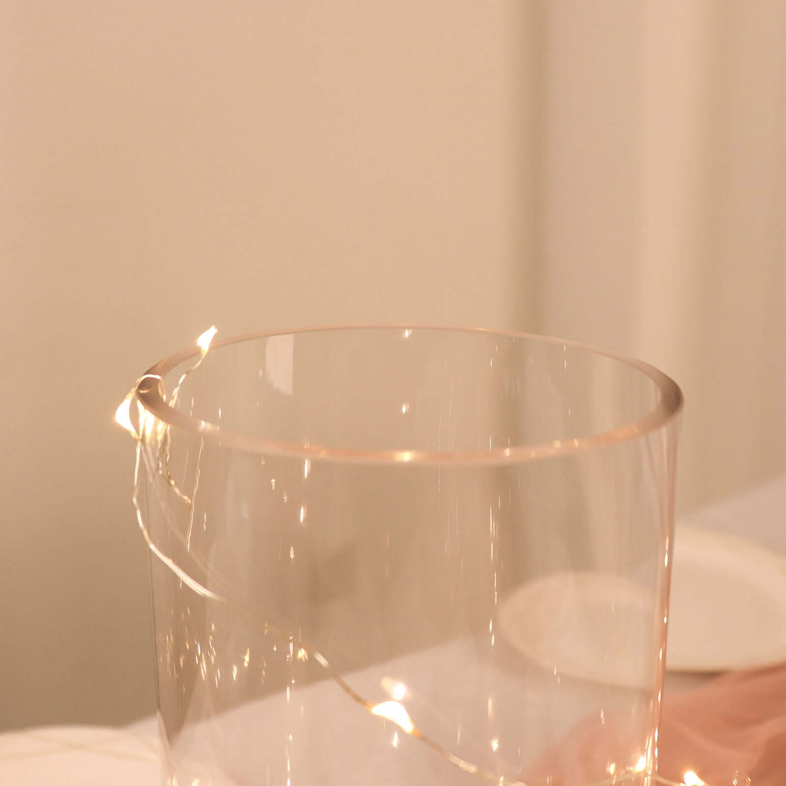 6-Pack Heavy Duty Clear Glass Cylinder Flower Vases - Ideal for Weddings