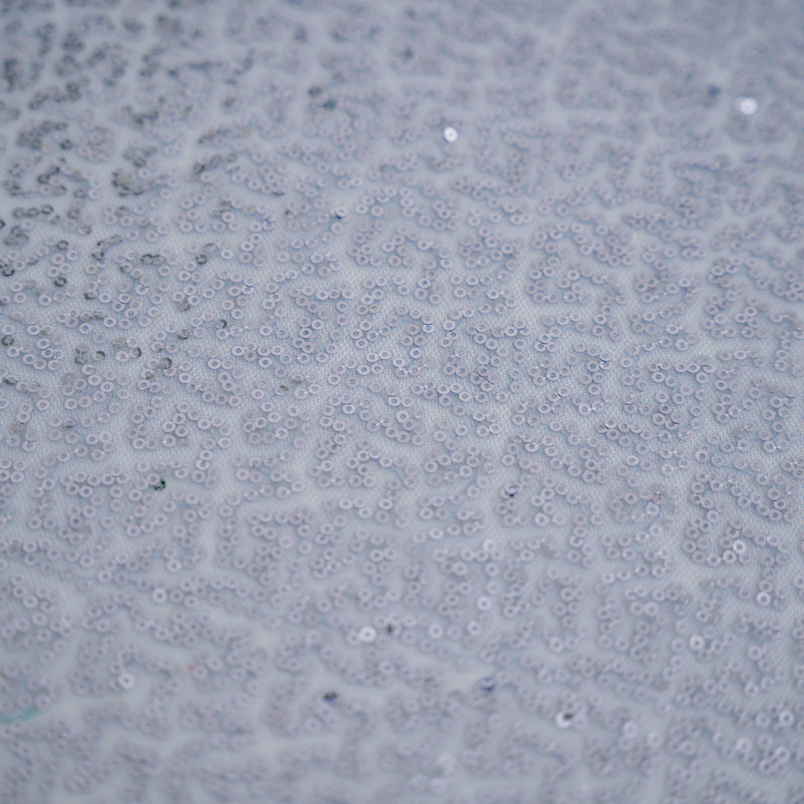 Sparkly Dusty Blue Sequin Square Table Overlay 72x72 - Ideal for Events