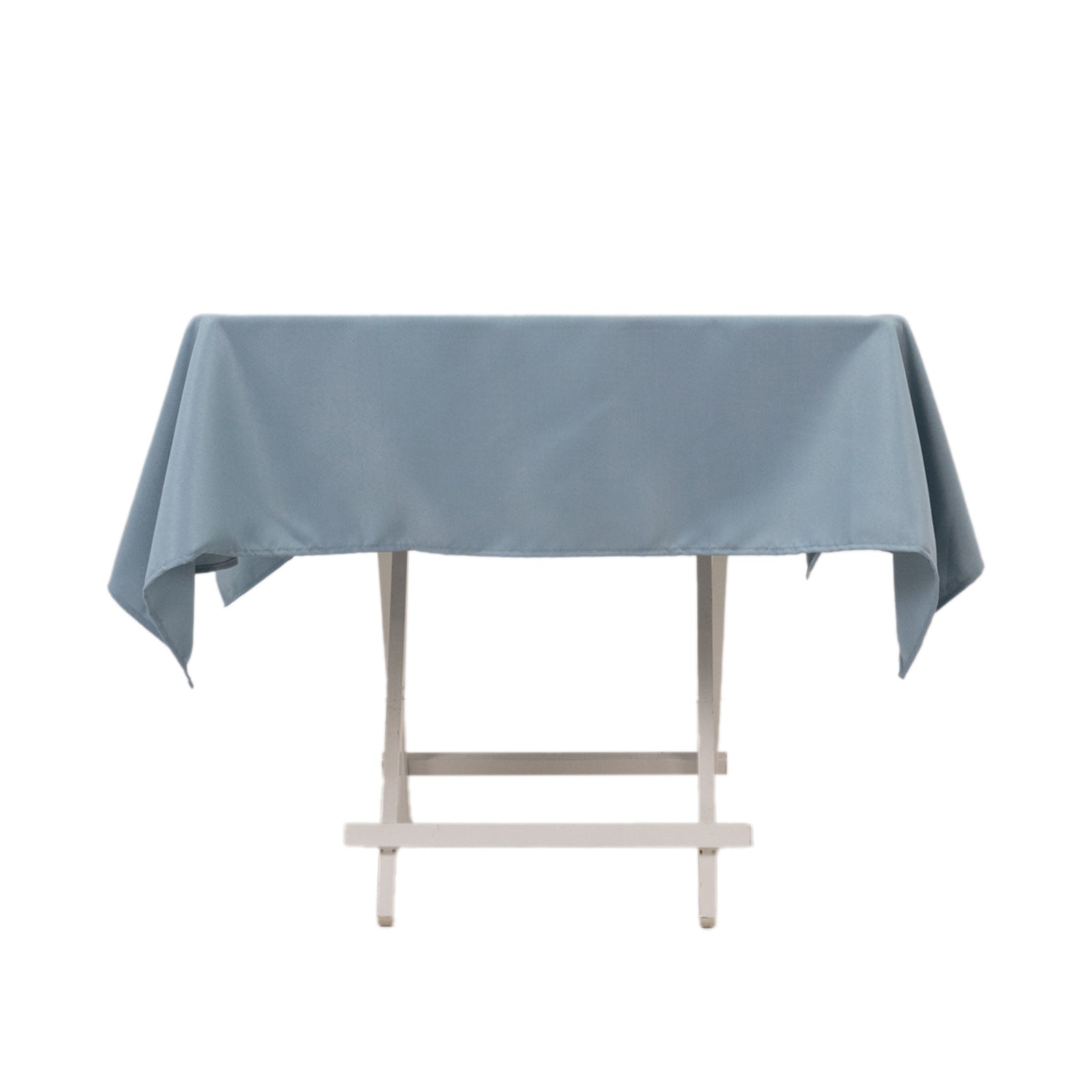 220GSM Stain & Wrinkle-Resistant Dusty Blue Premium Polyester 54x54 Square Tablecloth