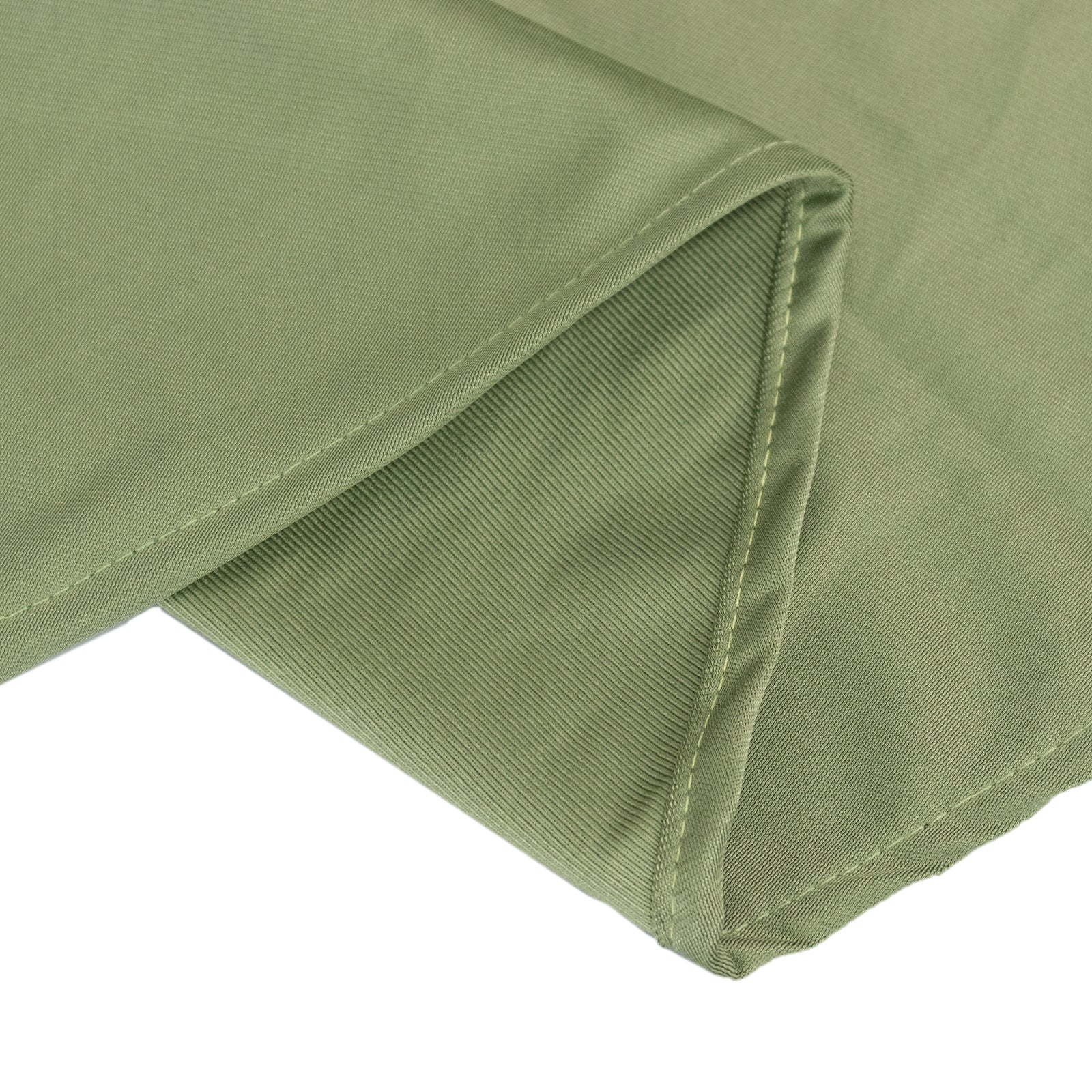 Exclusive Premium Wrinkle-Free & Stain-Resistant Scuba Round Tablecloth in Dusty Sage Green, 108"