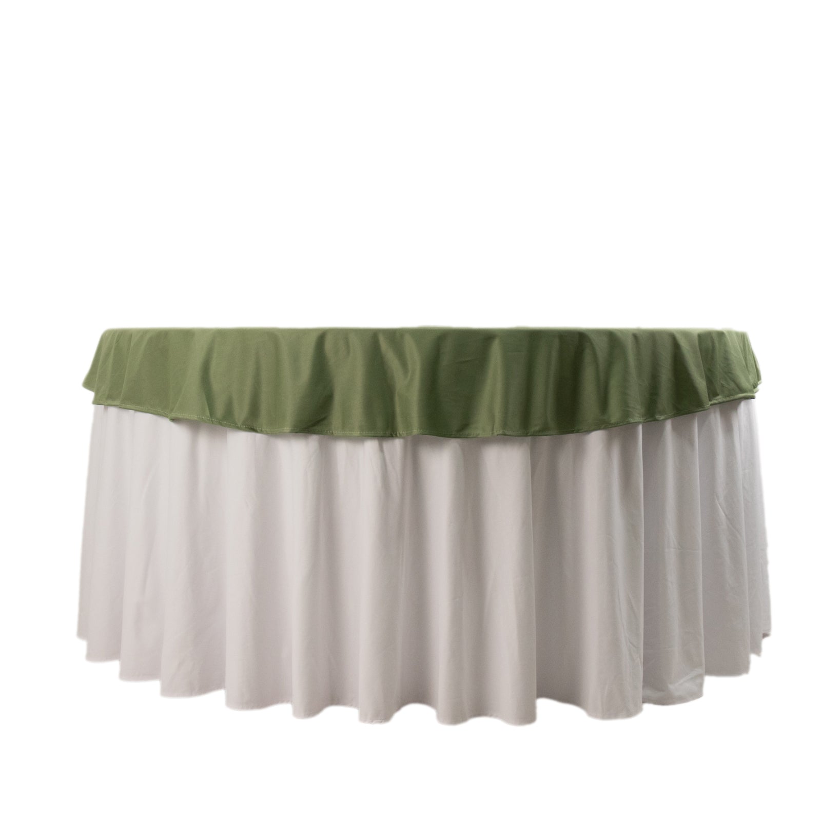 Premium Scuba Round 70 Tablecloth Dusty Sage Green - Wrinkle Free & Stain Resistant Table Cover