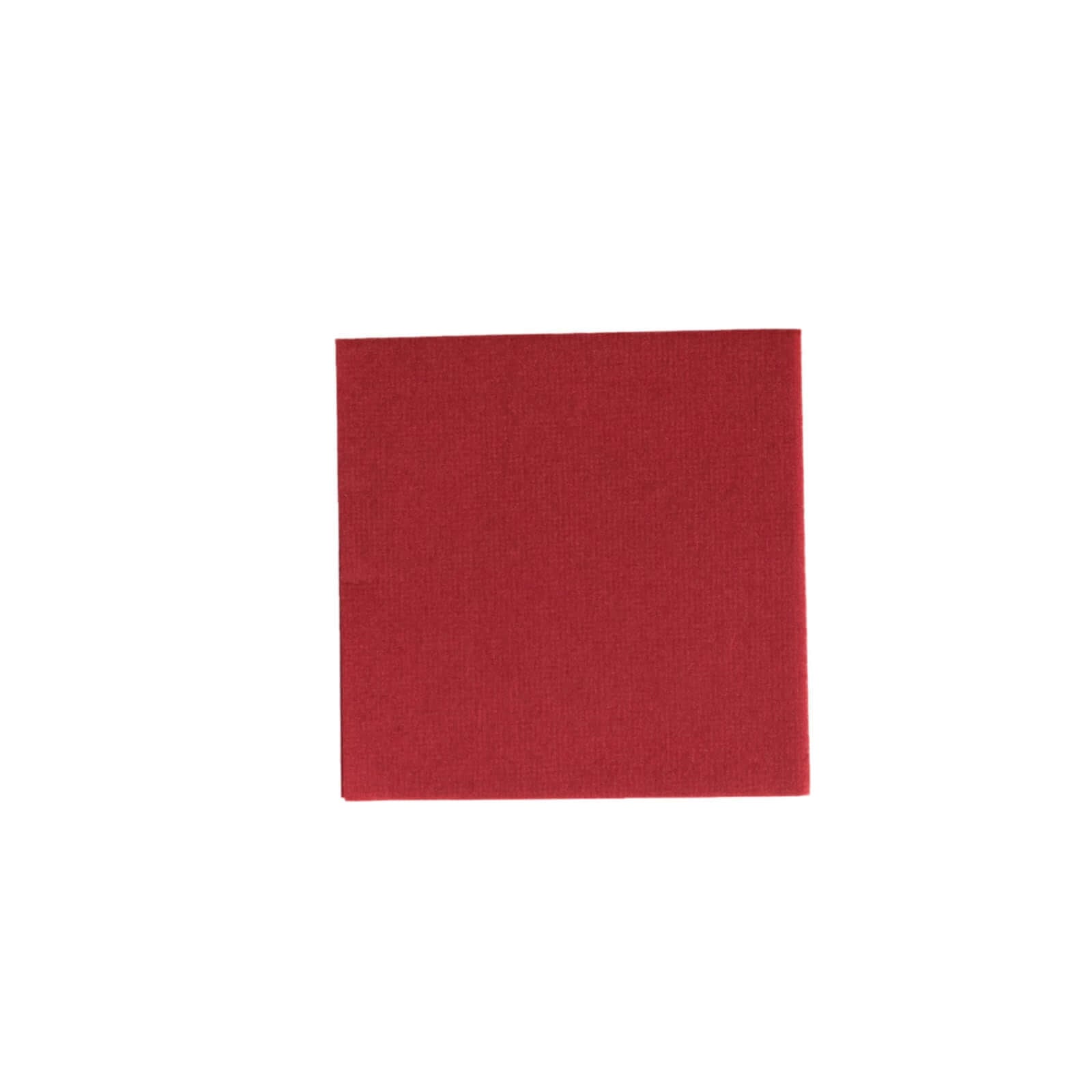 20-Pack Highly Absorbent Burgundy 5x5 Linen-Like Airlaid Napkins - Ideal for Events