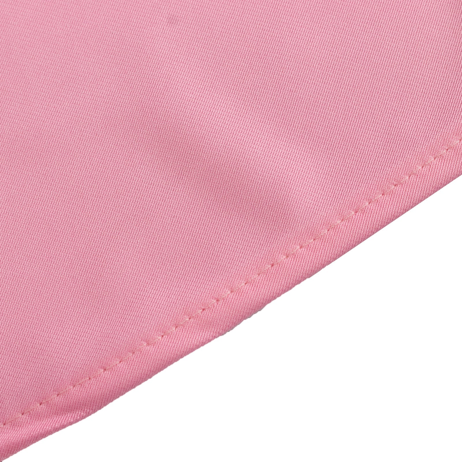Hot Sale! Premium Pink 90' Round Scuba Polyester Wrinkle-Free & Stain-Resistant Tablecloth