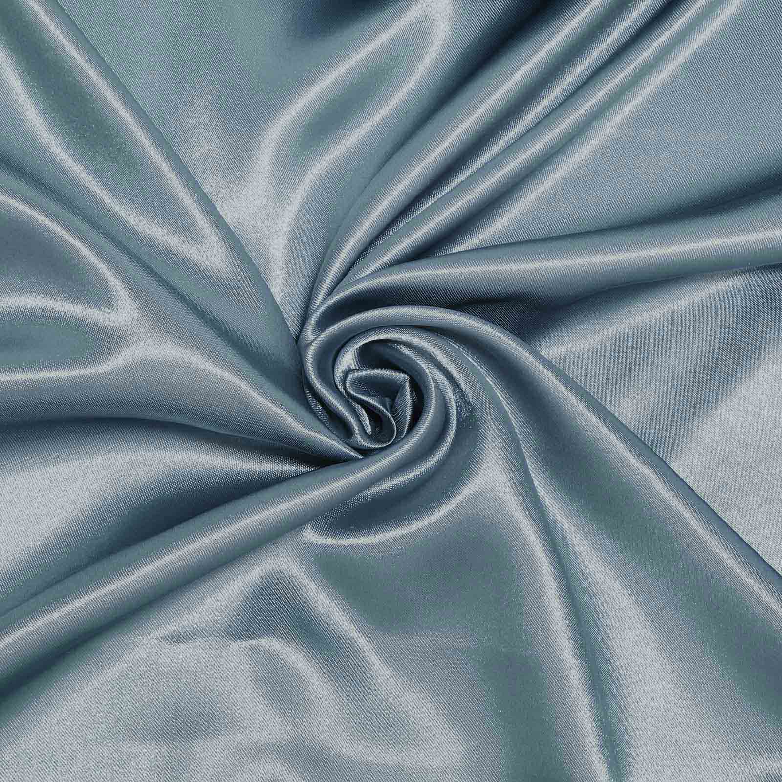 Dusty Blue 72x72 Satin Square Table Overlay with Smooth Finish