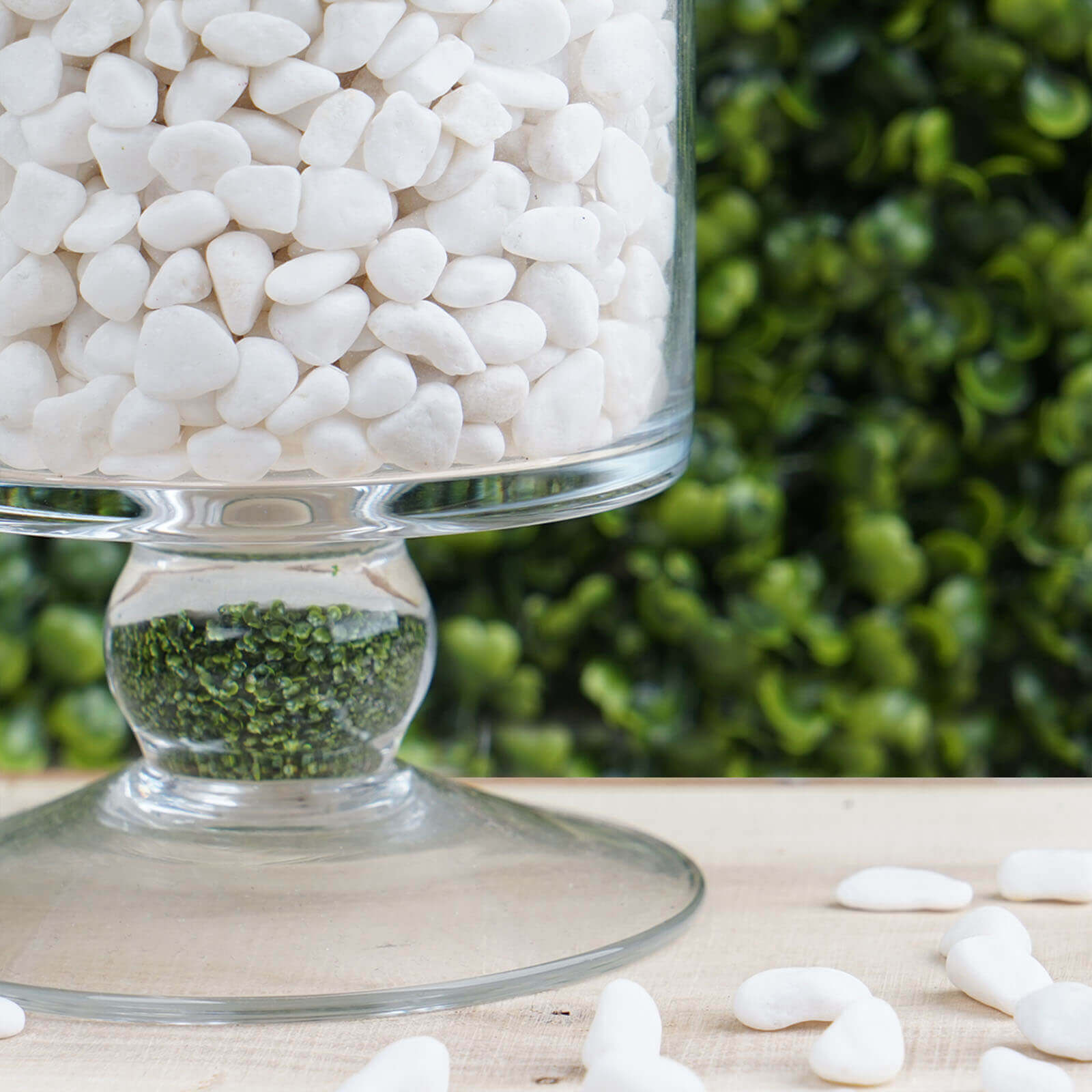 2 Lbs Decorative White Crushed Gravel for Vase Fillers