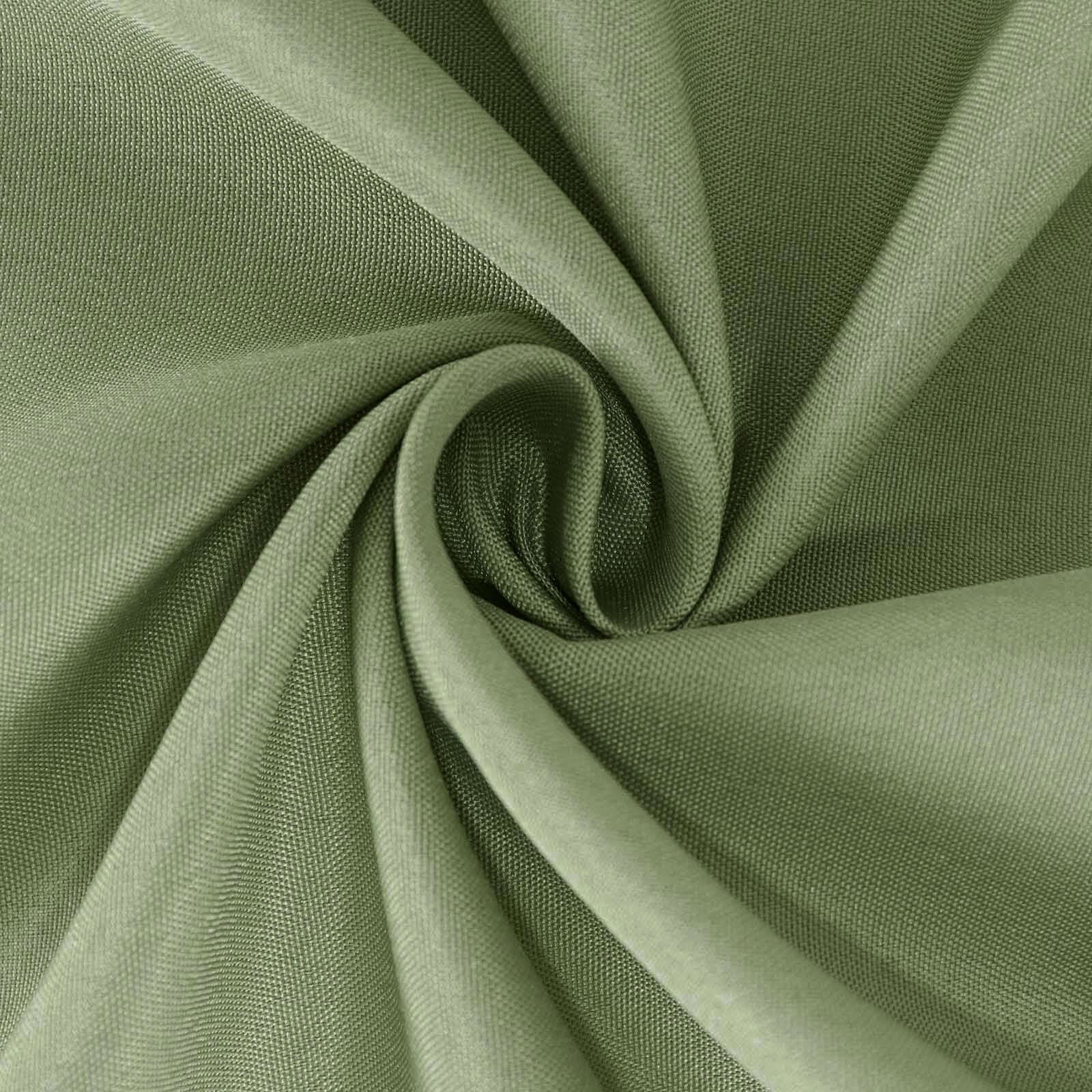 Get This Durable & Wrinkle-Resistant 70x70 Polyester Square Table Overlay in Dusty Sage Green