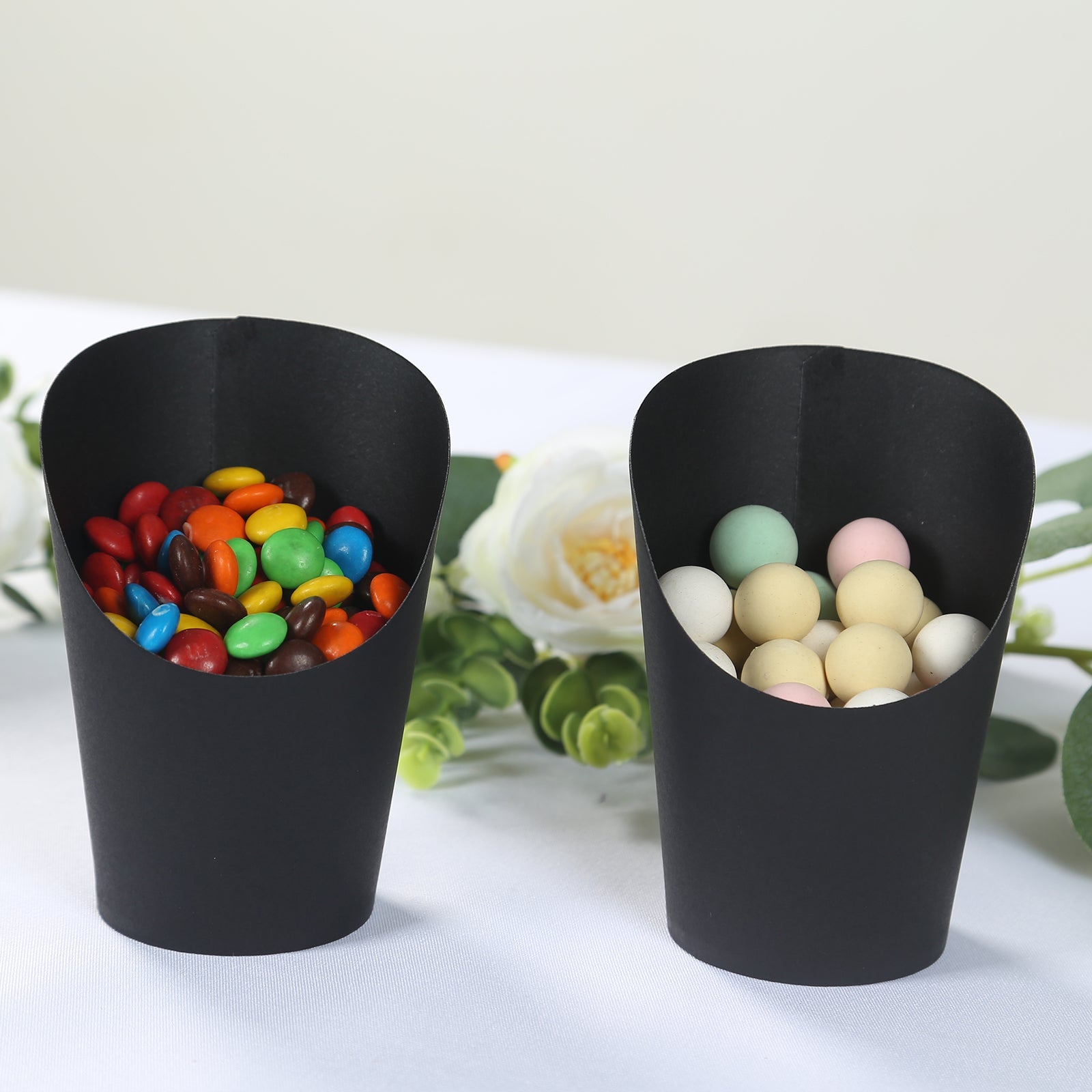 Hot Deal! 50-Pack 14oz Black Paper Popcorn Box Snack Cups - Ideal for Appetizers