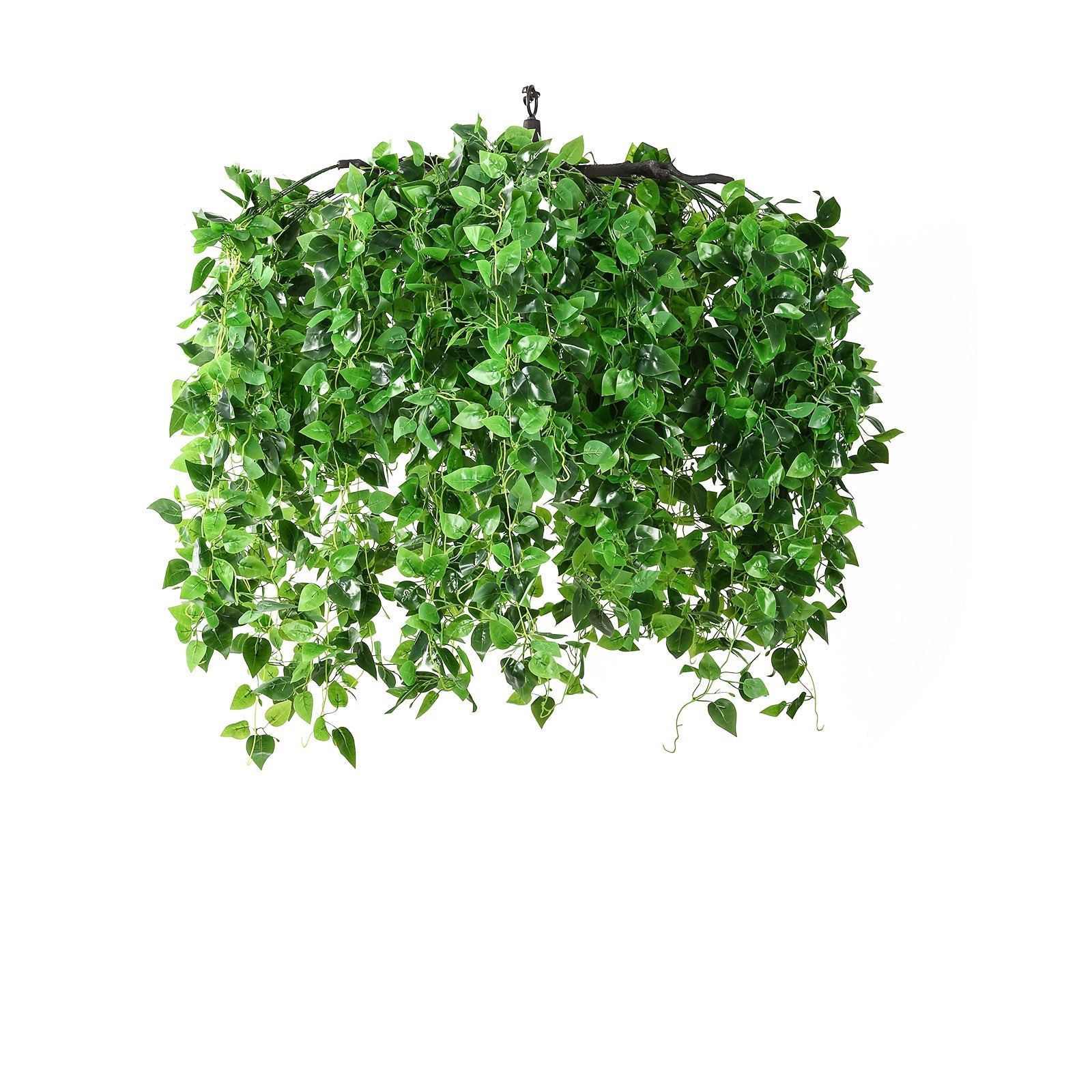 46-Inch Green Artificial Eucalyptus Ivy Leaf Canopy with Interchangeable Branches - Ideal for Decor