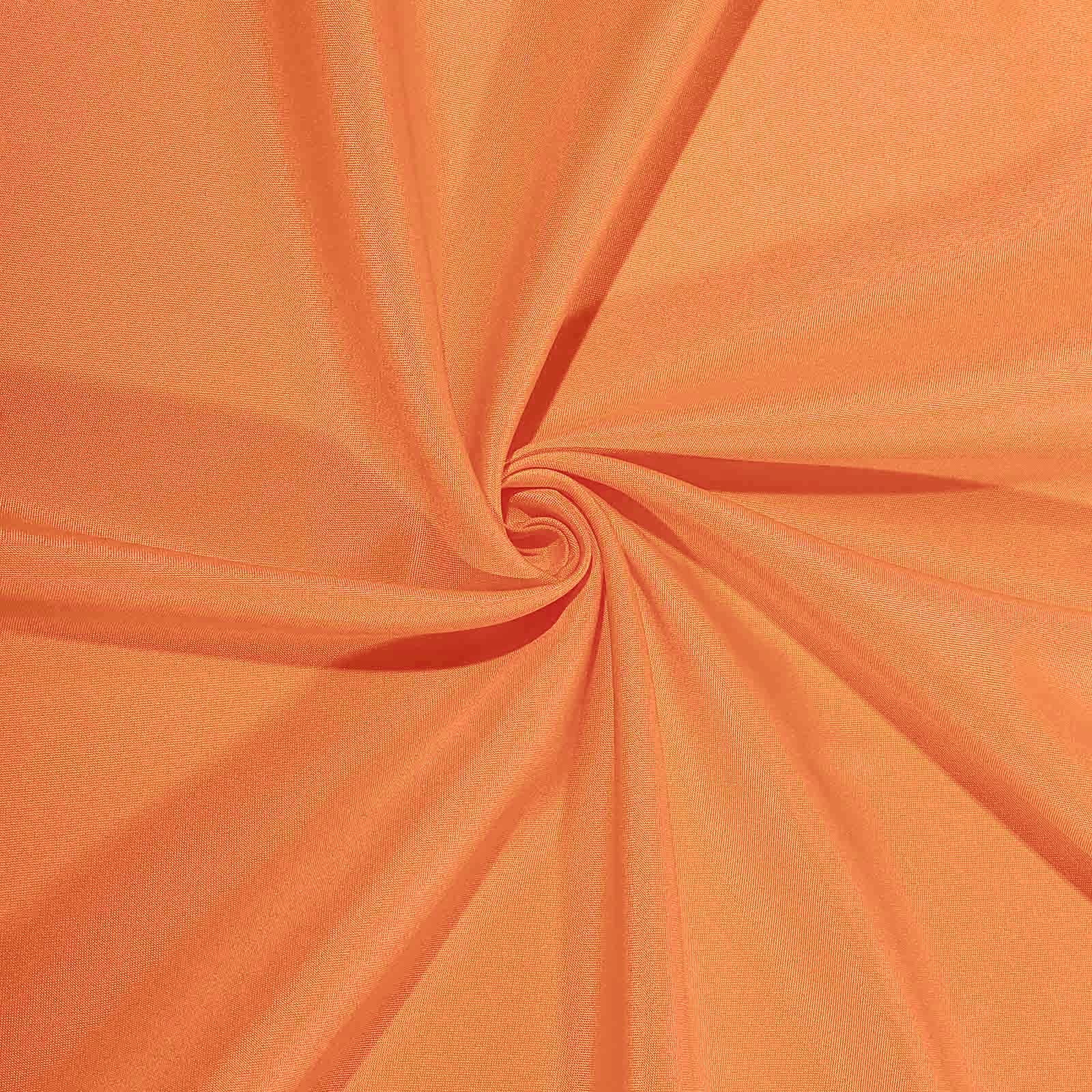 Orange Polyester 90x90 Square Tablecloth - Durable & Wrinkle-Resistant Table Cover