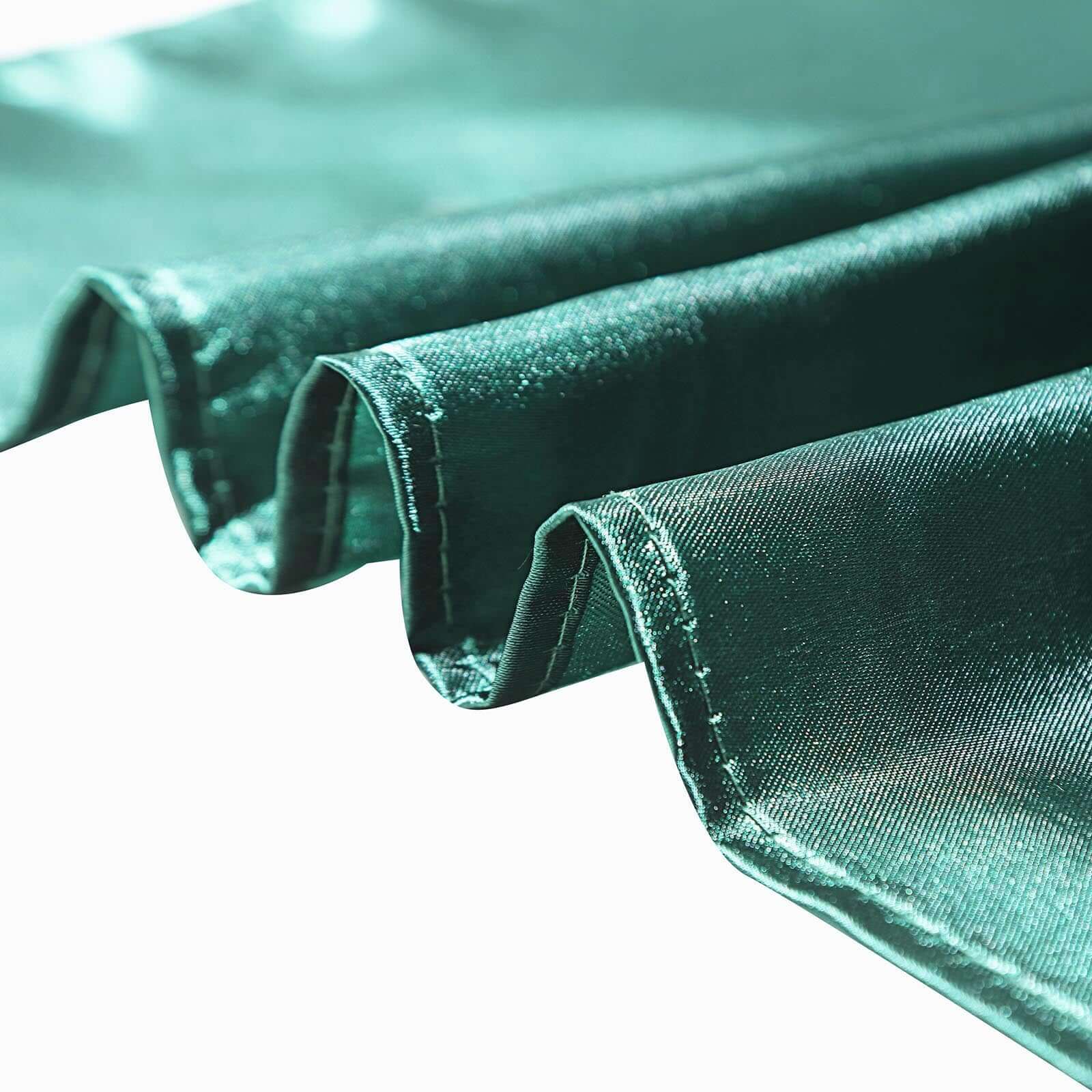 Hunter Emerald Green 72x72 Satin Square Table Overlay - Smooth Finish for Events