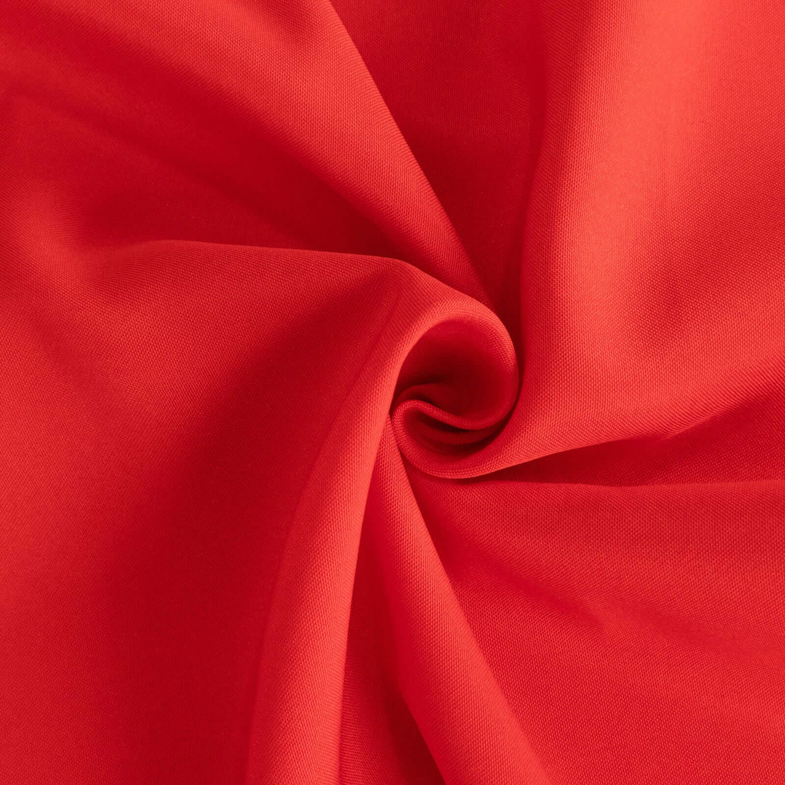 Hot! Seamless Red 132' Premium Polyester Round Tablecloth, 220GSM Wrinkle-Resistant