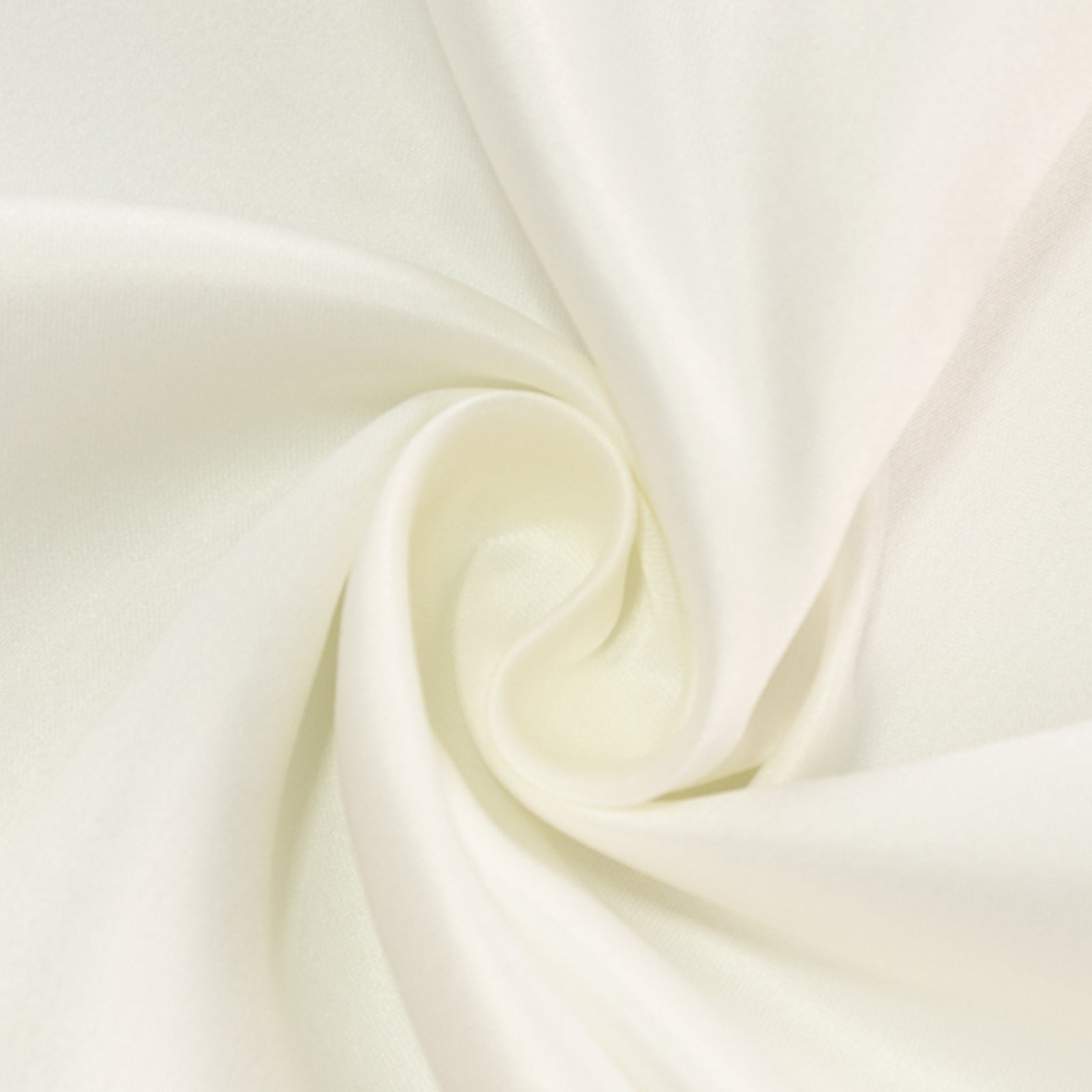 Ivory Lamour Satin Rectangle Tablecloth 60x102 - Durable & Soft, Ideal for Events
